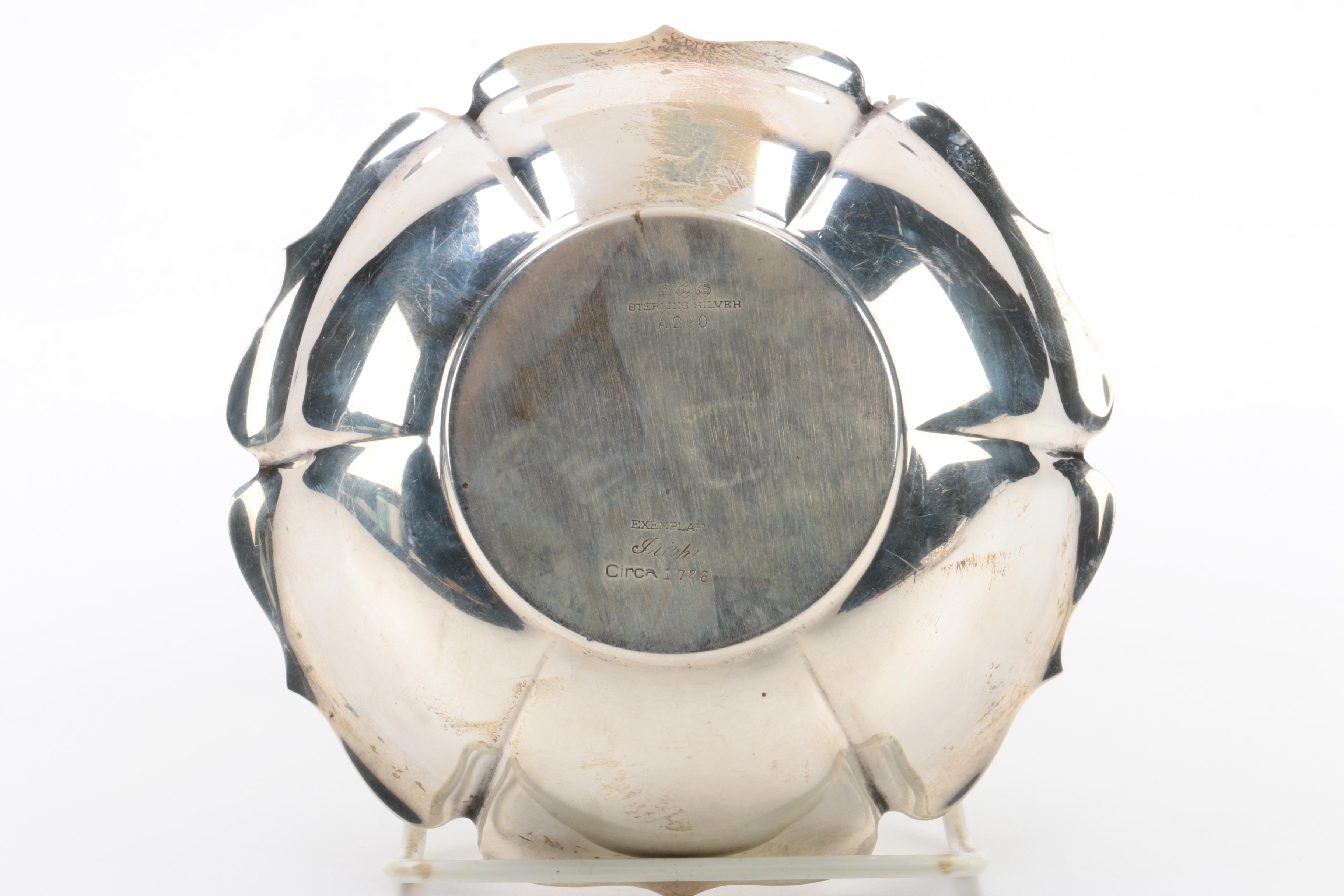 Dutch 833 Silver and Watson Company "Irish" Sterling Silver Bowls