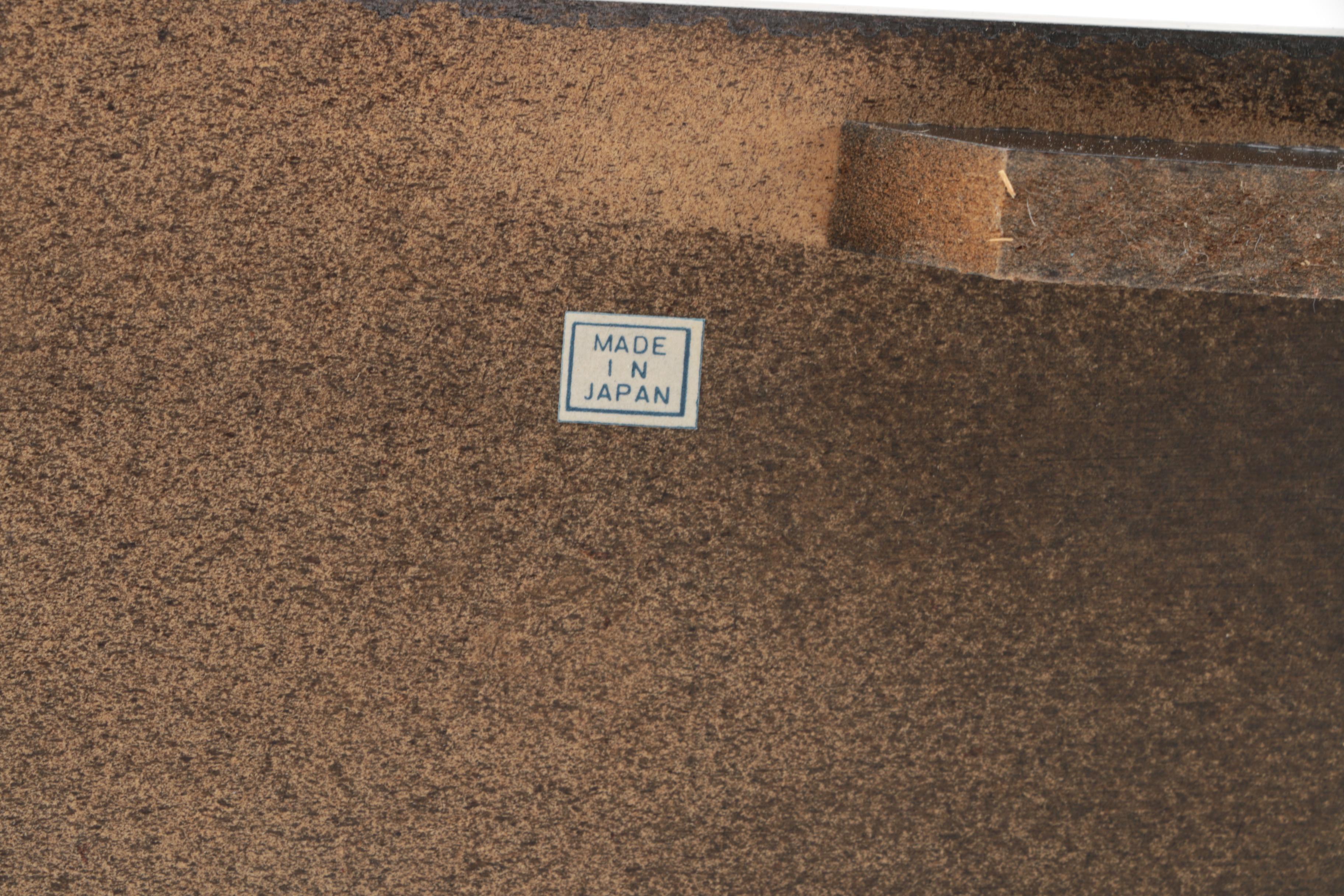 Vintage Japanese Porcelain Doll in Glass Display Case