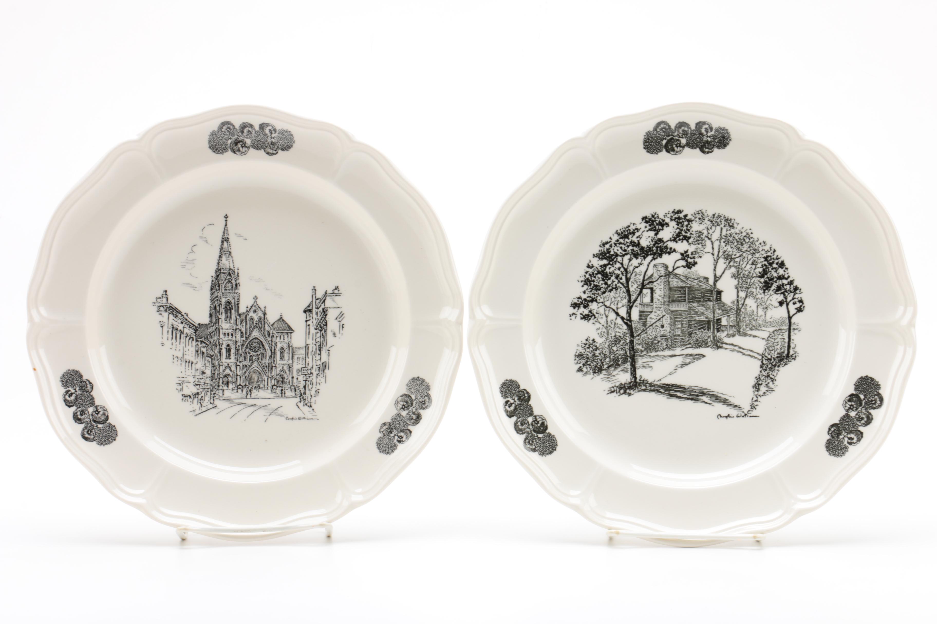 Wedgwood Limited Edition Caroline Williams "Scenes of Cincinnati" Plates