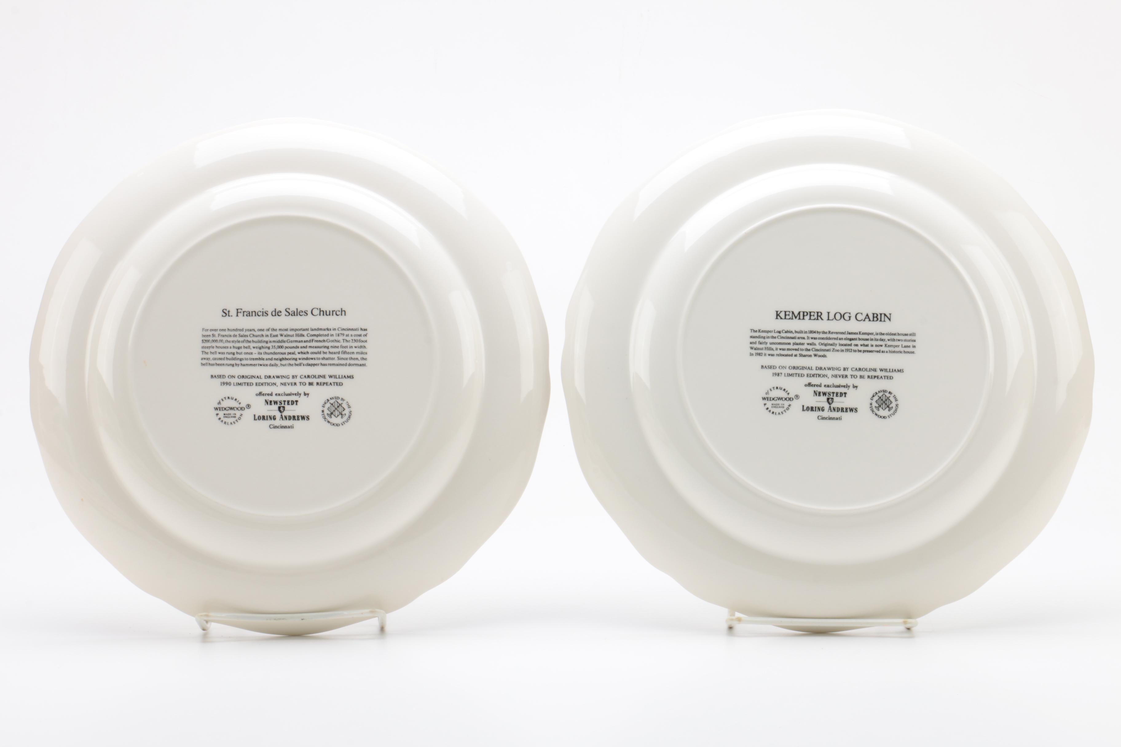 Wedgwood Limited Edition Caroline Williams "Scenes of Cincinnati" Plates