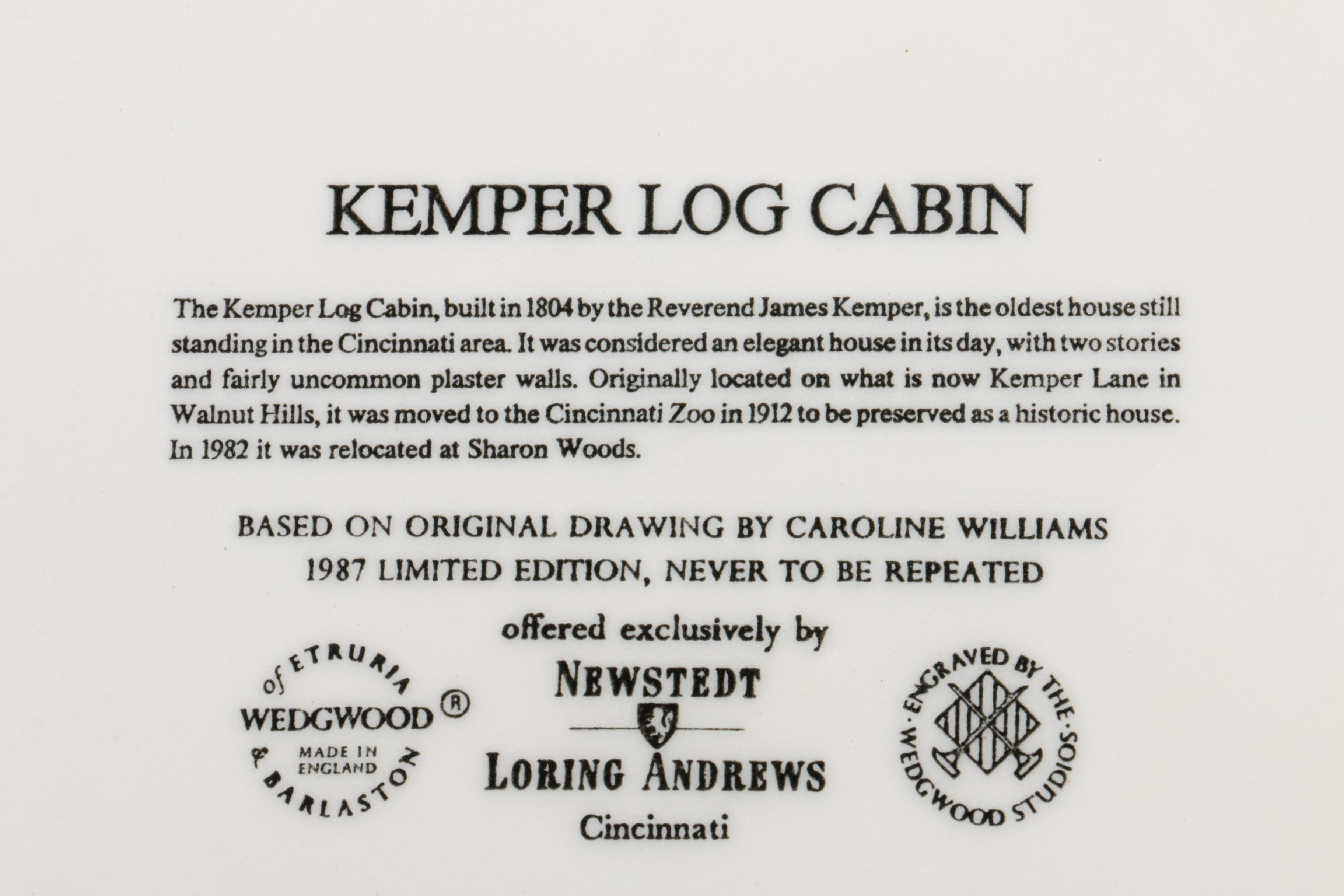 Wedgwood Limited Edition Caroline Williams "Scenes of Cincinnati" Plates