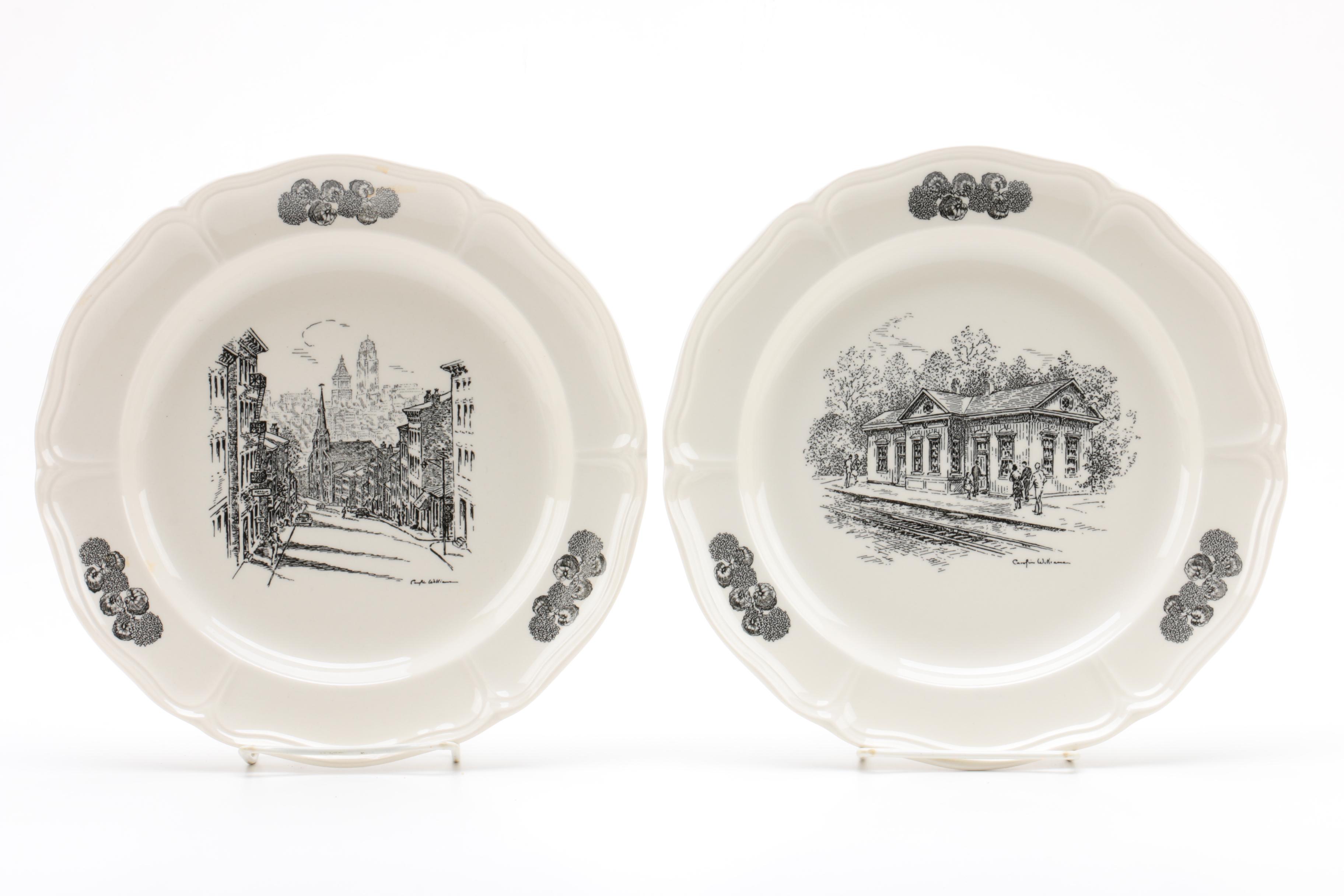 Wedgwood Limited Edition Caroline Williams "Scenes of Cincinnati" Plates