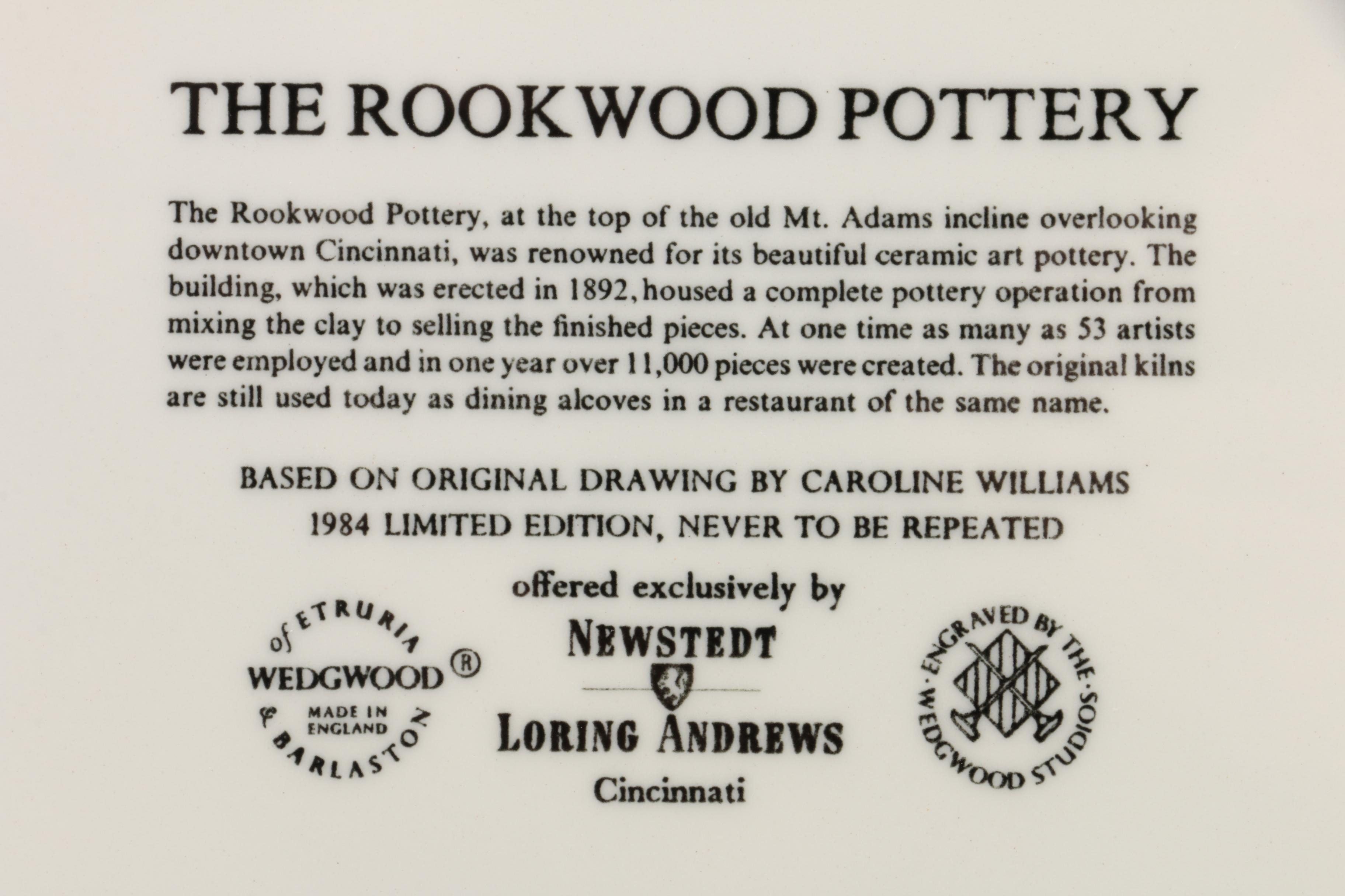 Wedgwood Limited Edition Caroline Williams "Scenes of Cincinnati" Plates