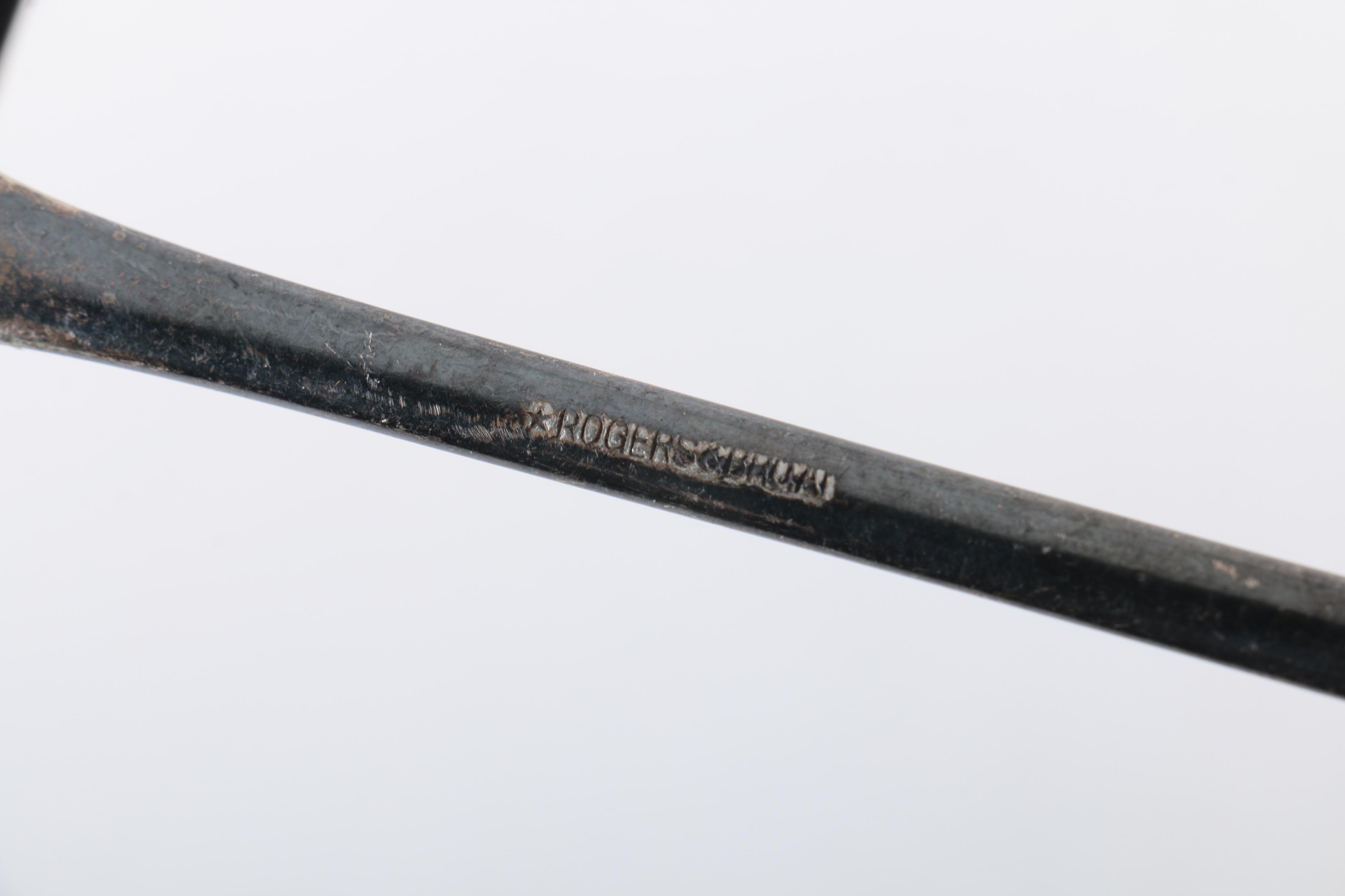 Wm Rogers "Arbutus" Silver Plate Pointed Bowl Spoons and Other Pieces