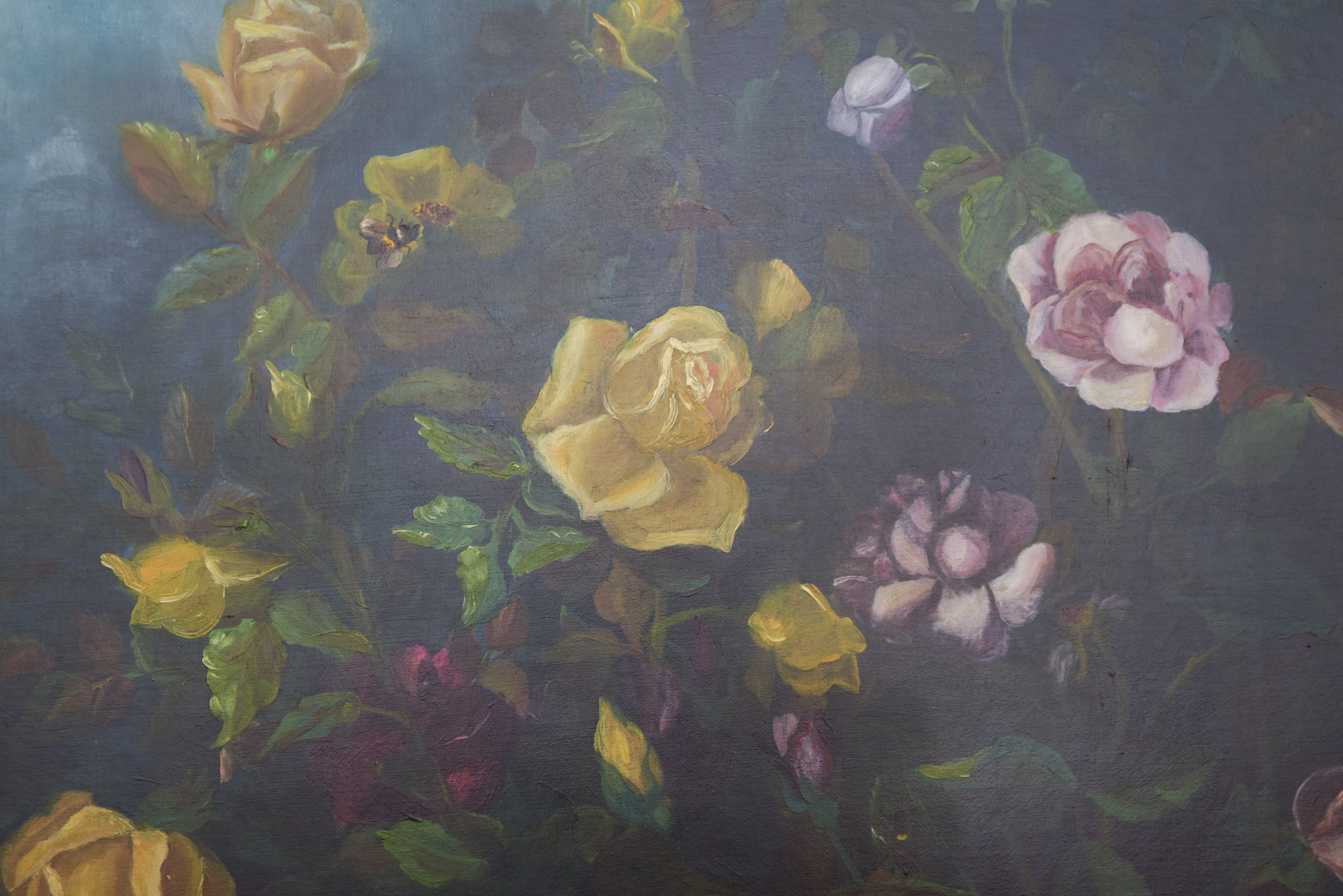 Oil Painting of Roses