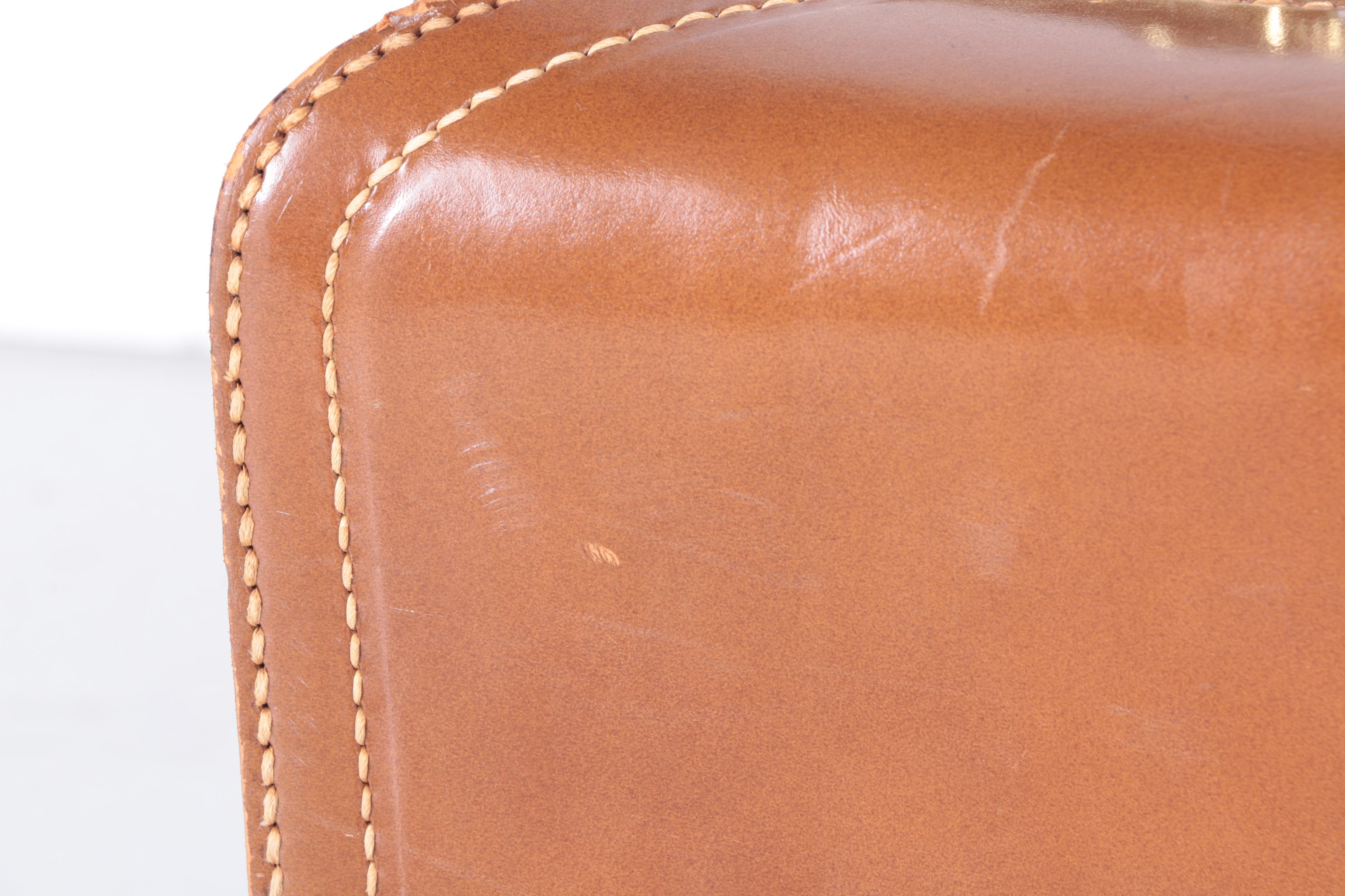 Vintage Leed's Leather Luggage Set with Presto Locks