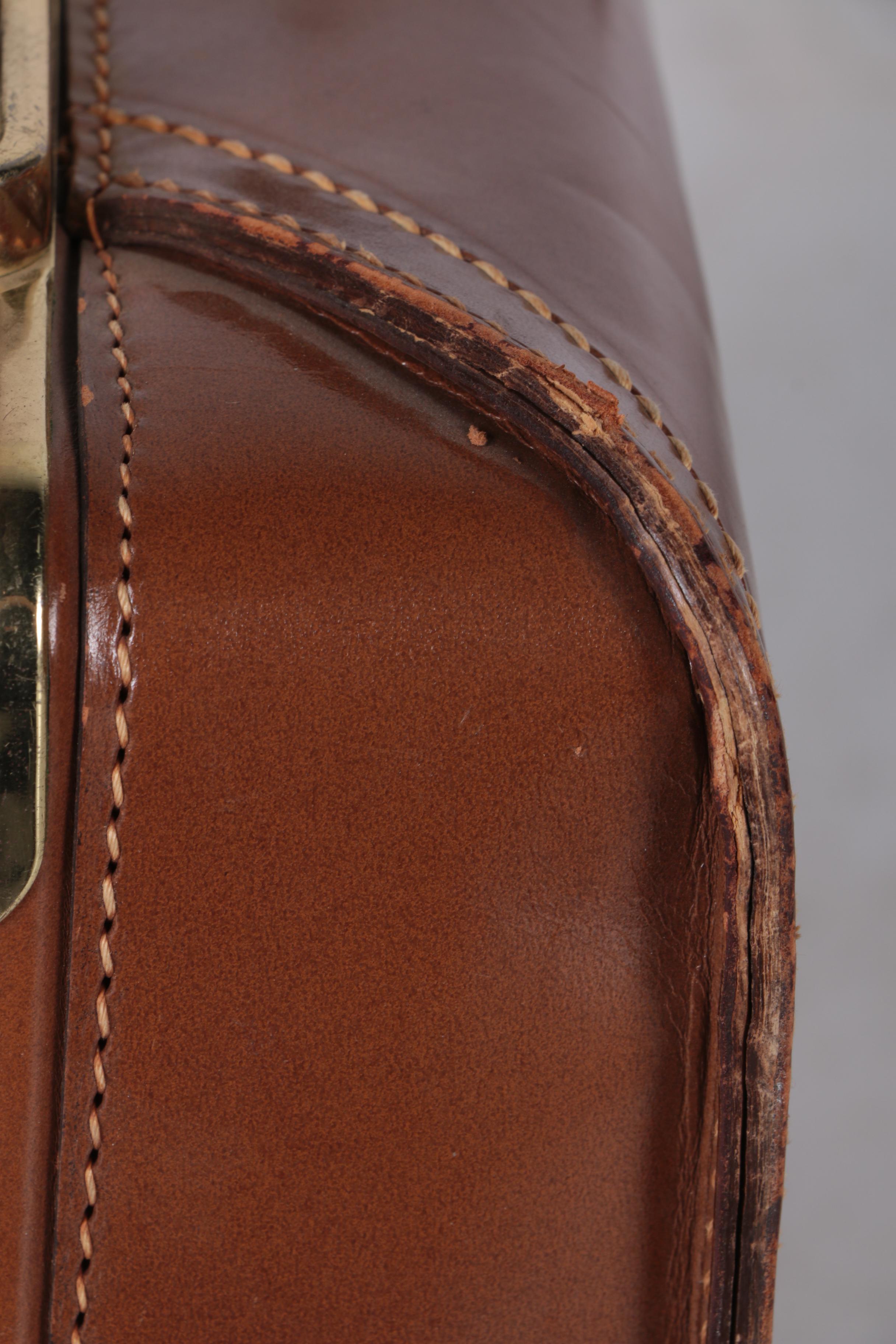 Vintage Leed's Leather Luggage Set with Presto Locks