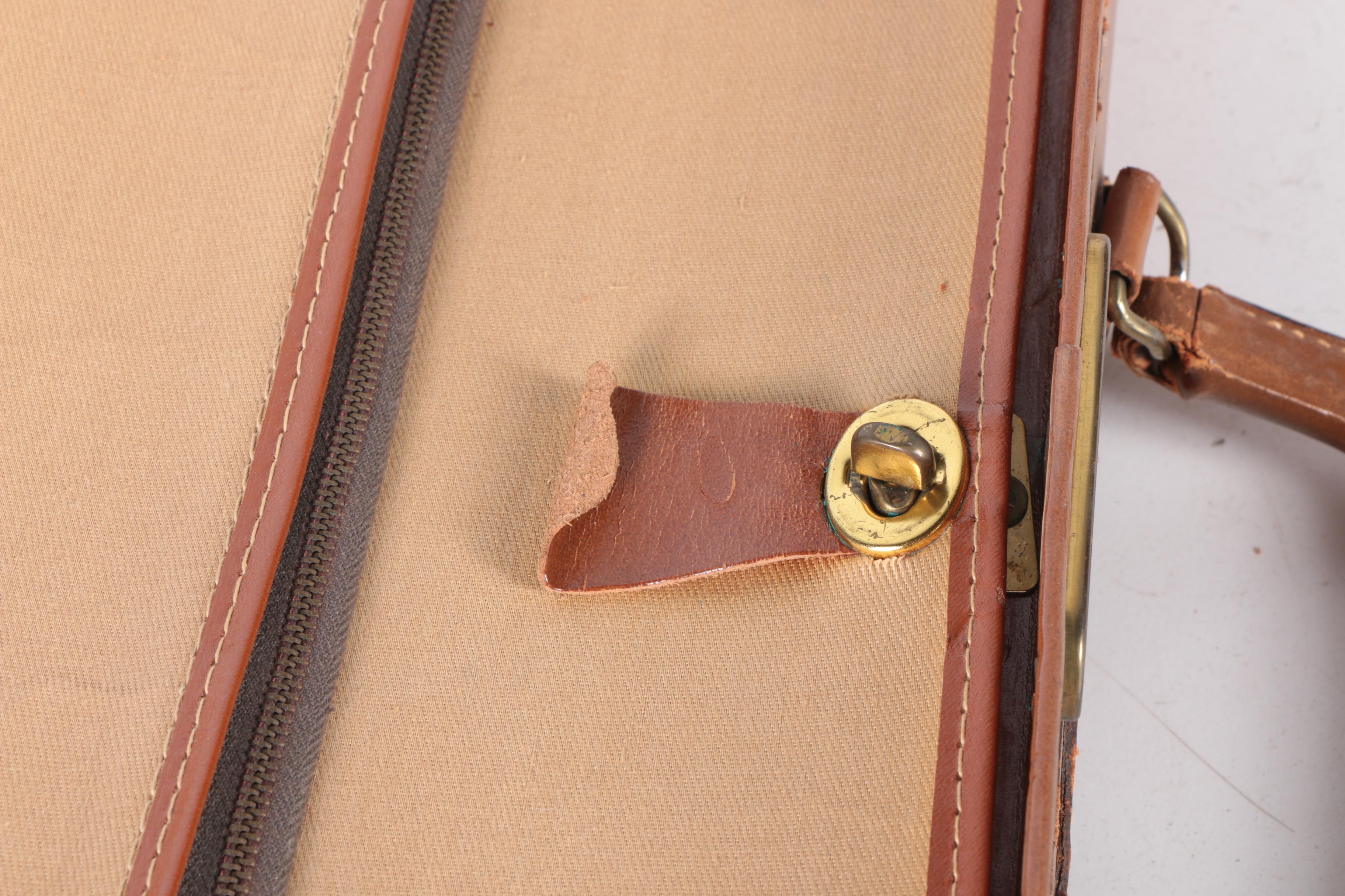 Vintage Leed's Leather Luggage Set with Presto Locks