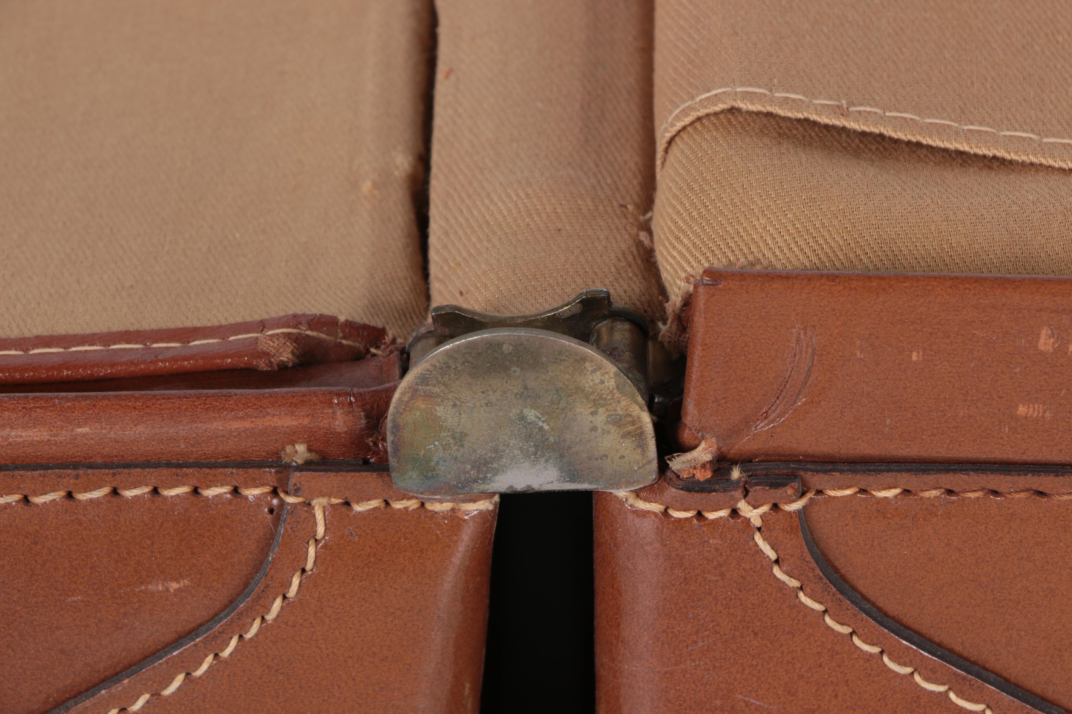 Vintage Leed's Leather Luggage Set with Presto Locks