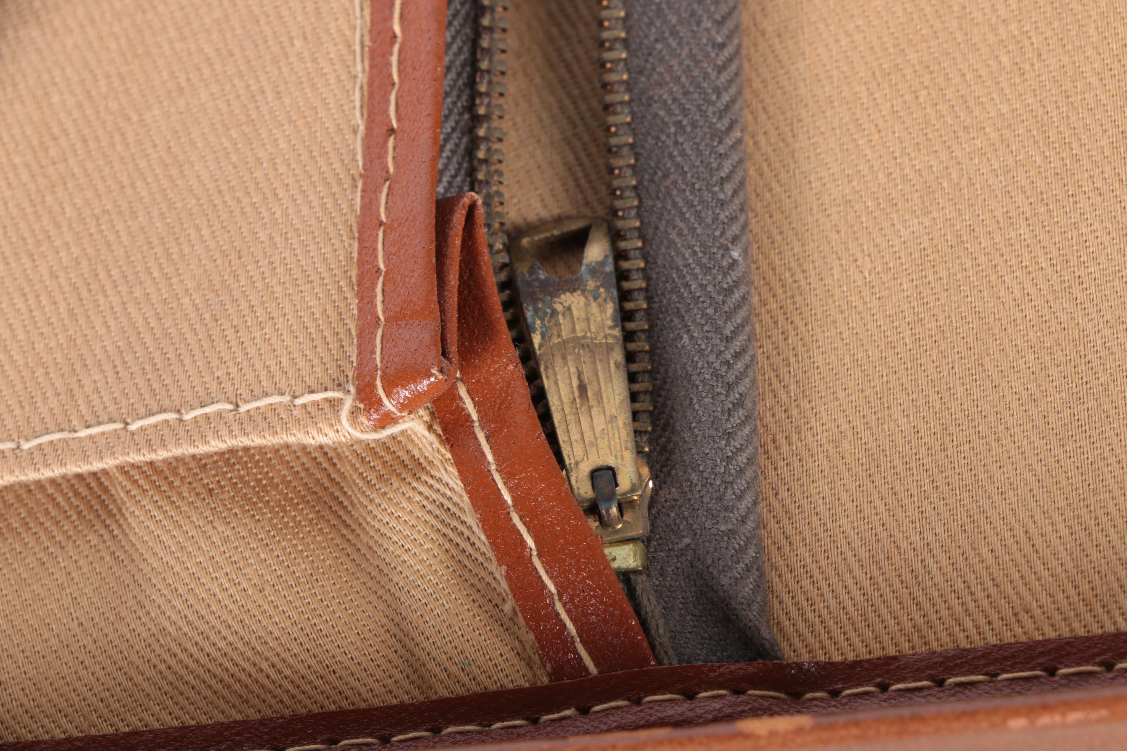 Vintage Leed's Leather Luggage Set with Presto Locks