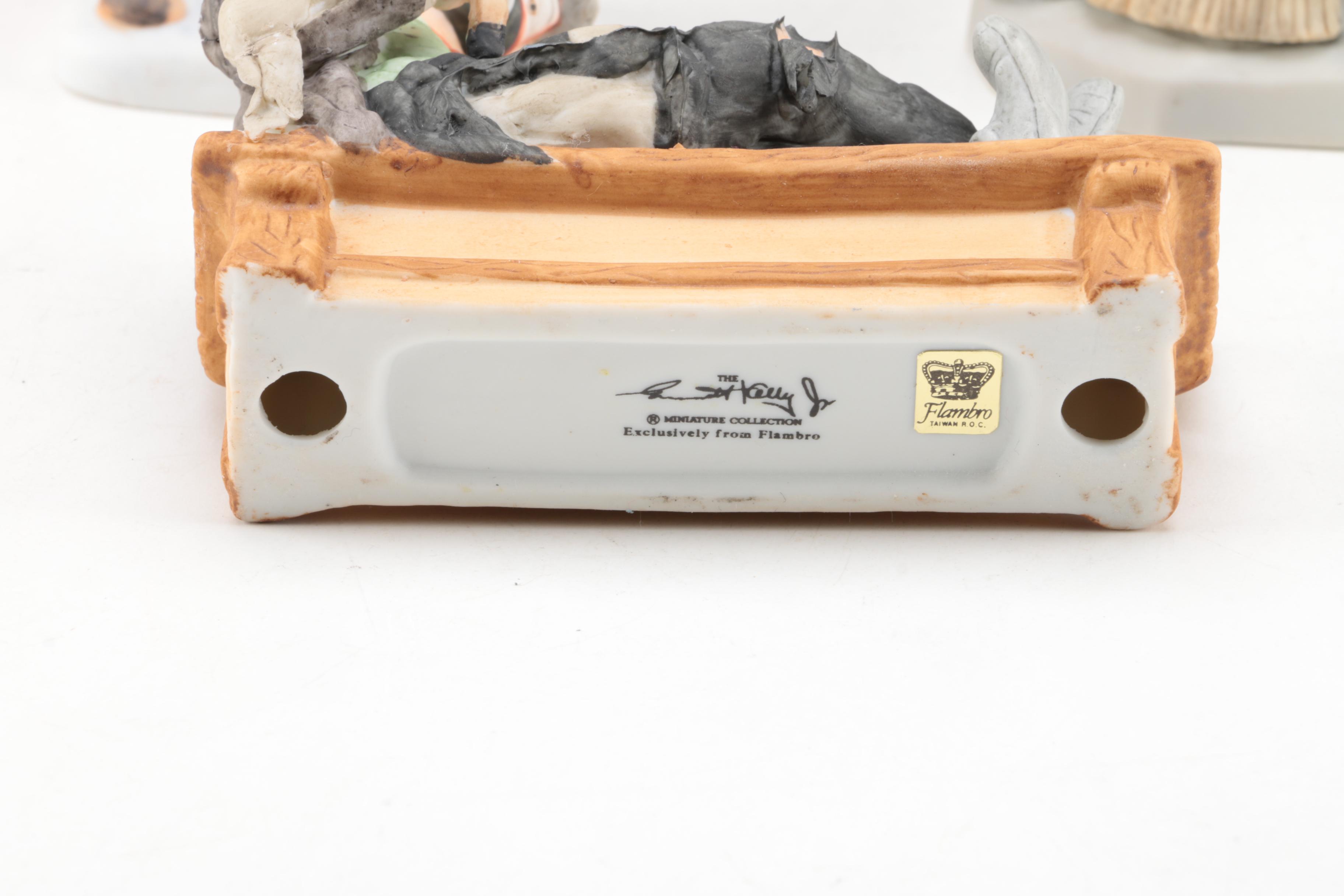 Flambro Emmett Kelly Junior Weary Willy Clown Figurines