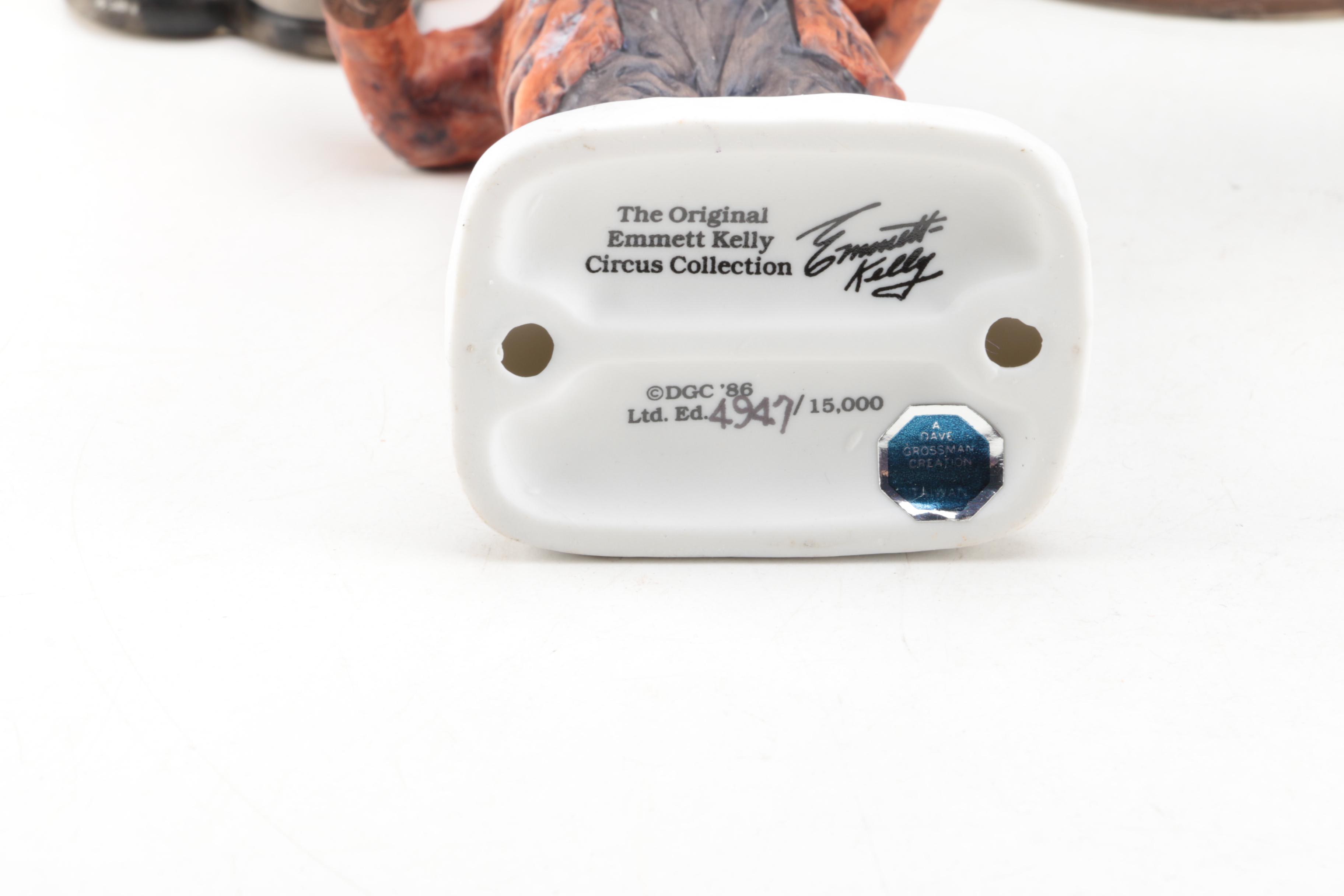 Flambro Emmett Kelly Junior Weary Willy Clown Figurines