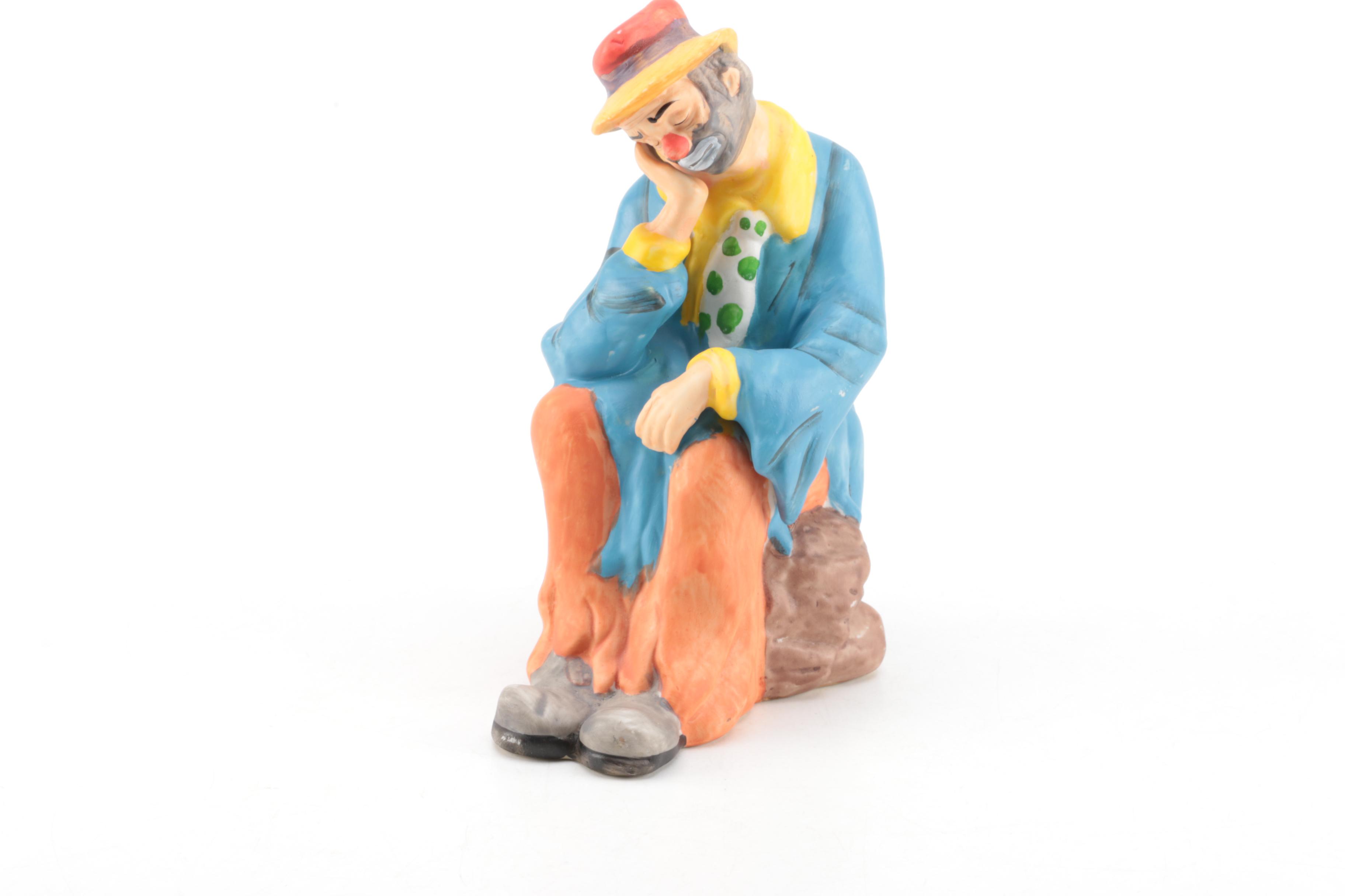 Flambro Emmett Kelly Junior Weary Willy Clown Figurines
