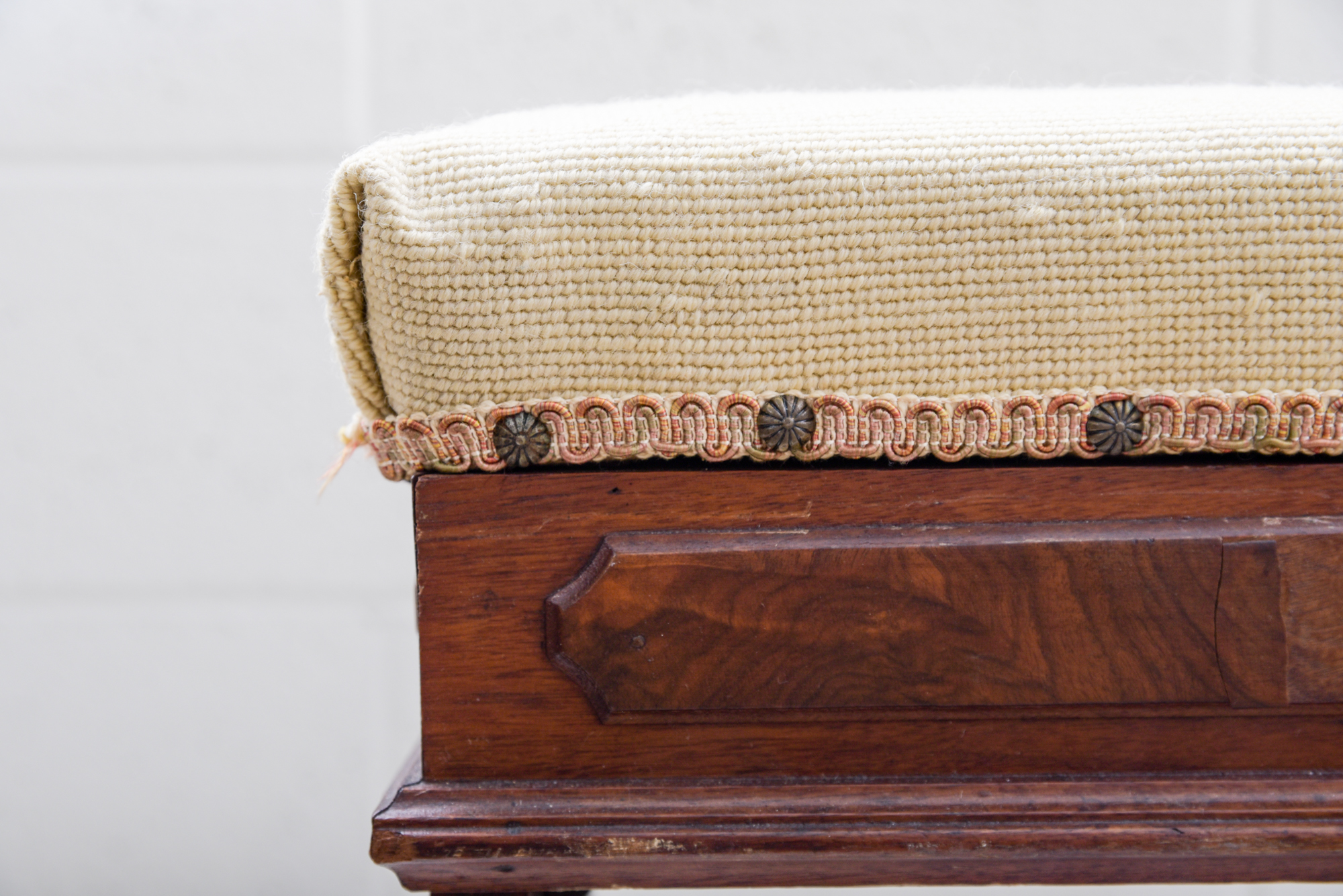 Victorian Renaissance-Revival Walnut Organ Stool