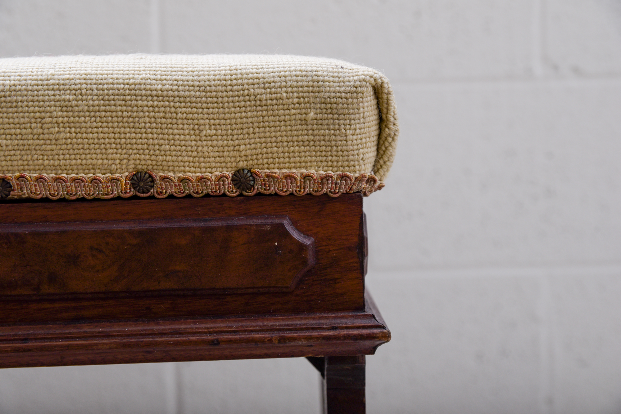 Victorian Renaissance-Revival Walnut Organ Stool