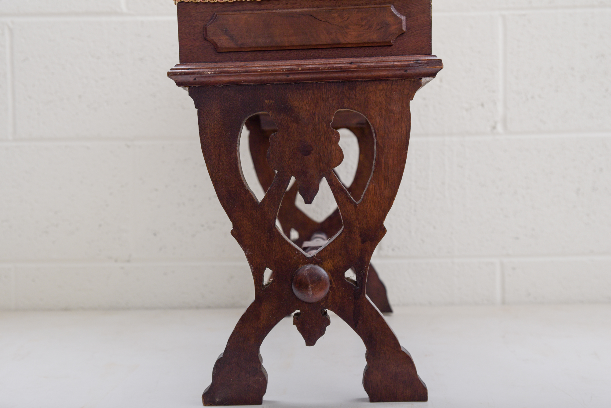 Victorian Renaissance-Revival Walnut Organ Stool