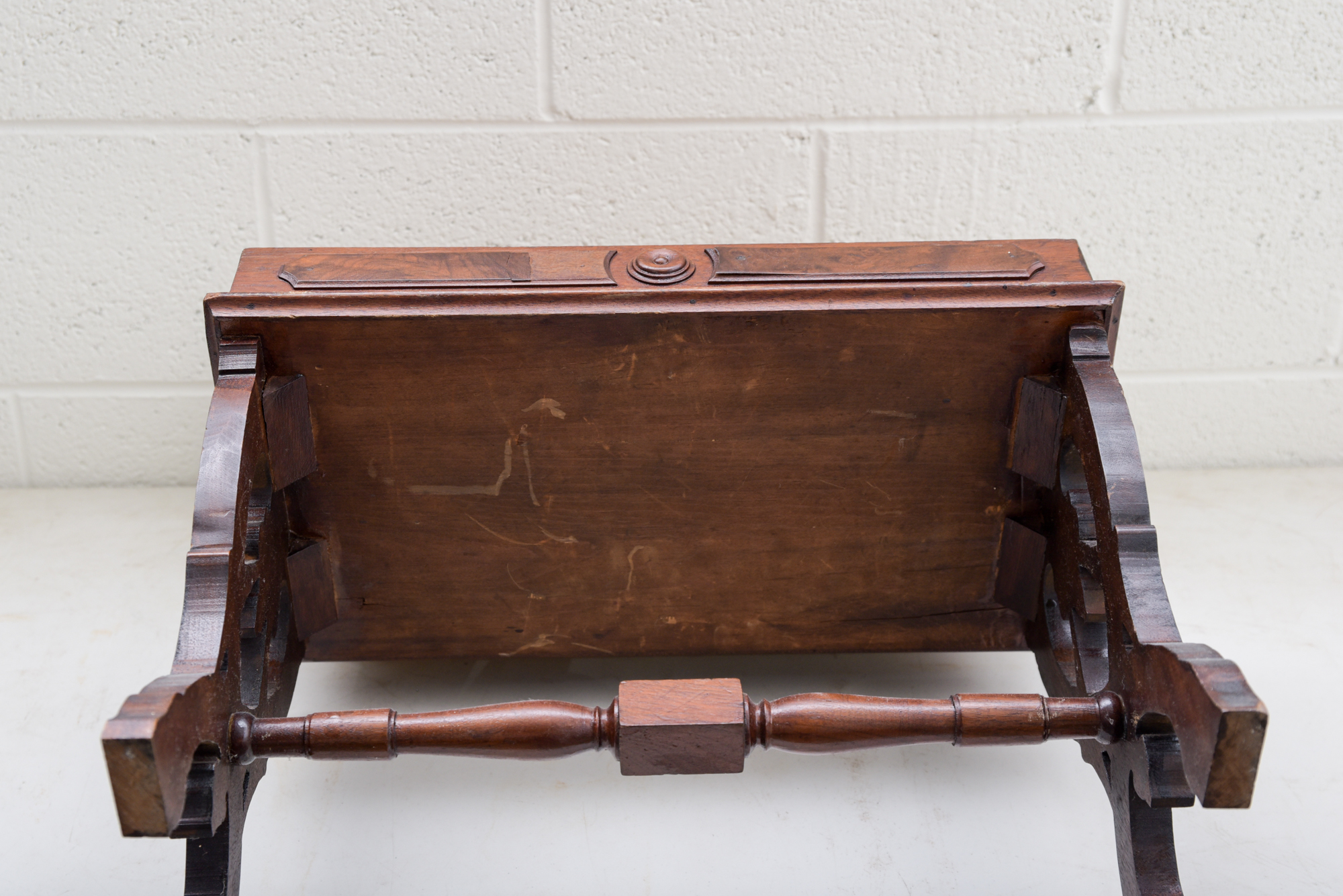 Victorian Renaissance-Revival Walnut Organ Stool