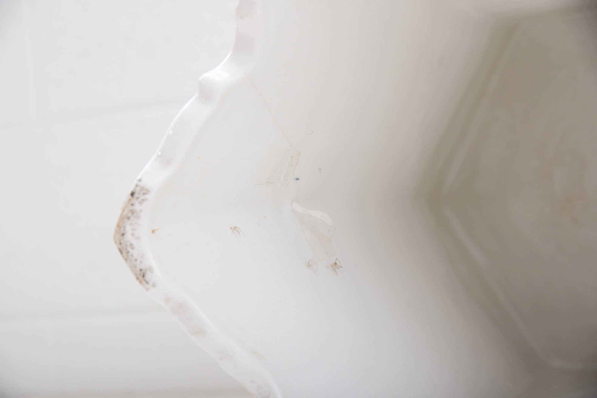 Antique Wheeling Pottery Glazed Accent Table