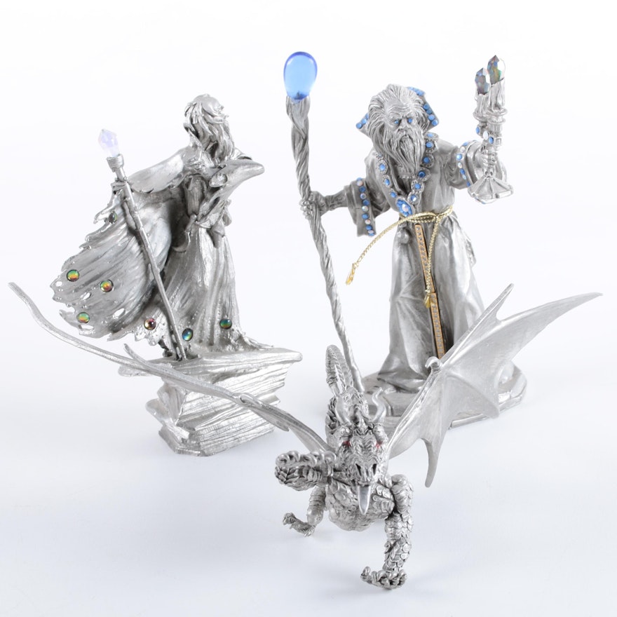 Pewter and Resin Fantasy Figurines