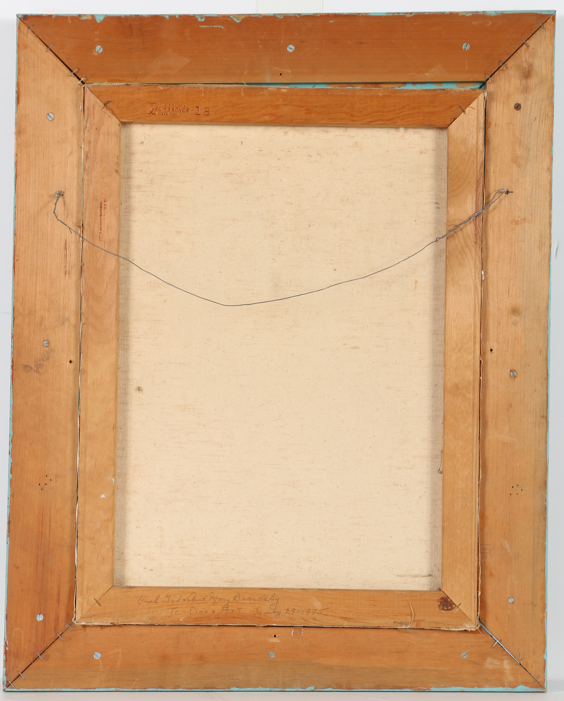 "Skippy" Ballard Oil Painting of Man in Rocking Chair