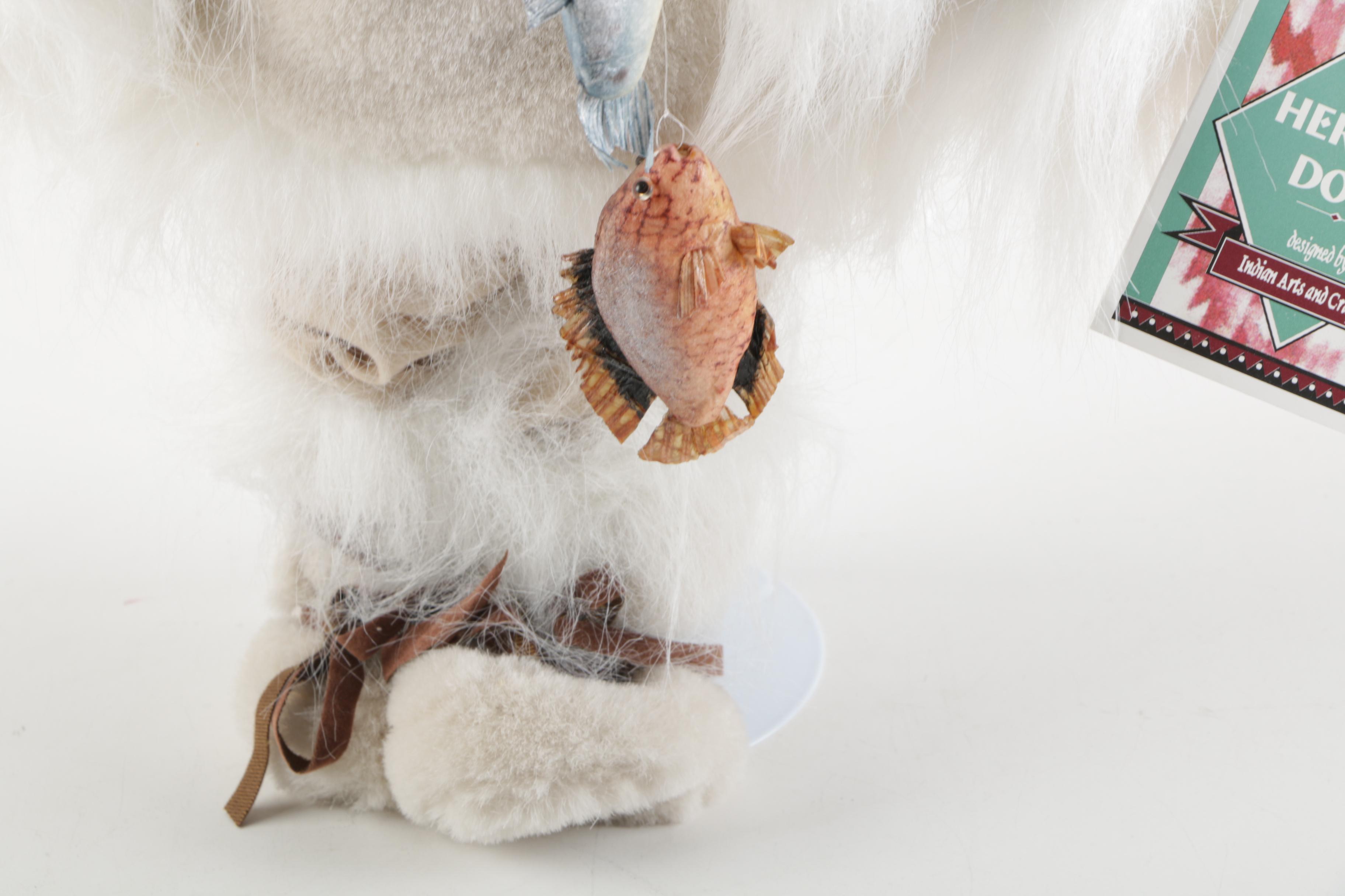 Götz "Carlos" Vinyl Dribble Doll and Heritage Porcelain Innuit Style Doll