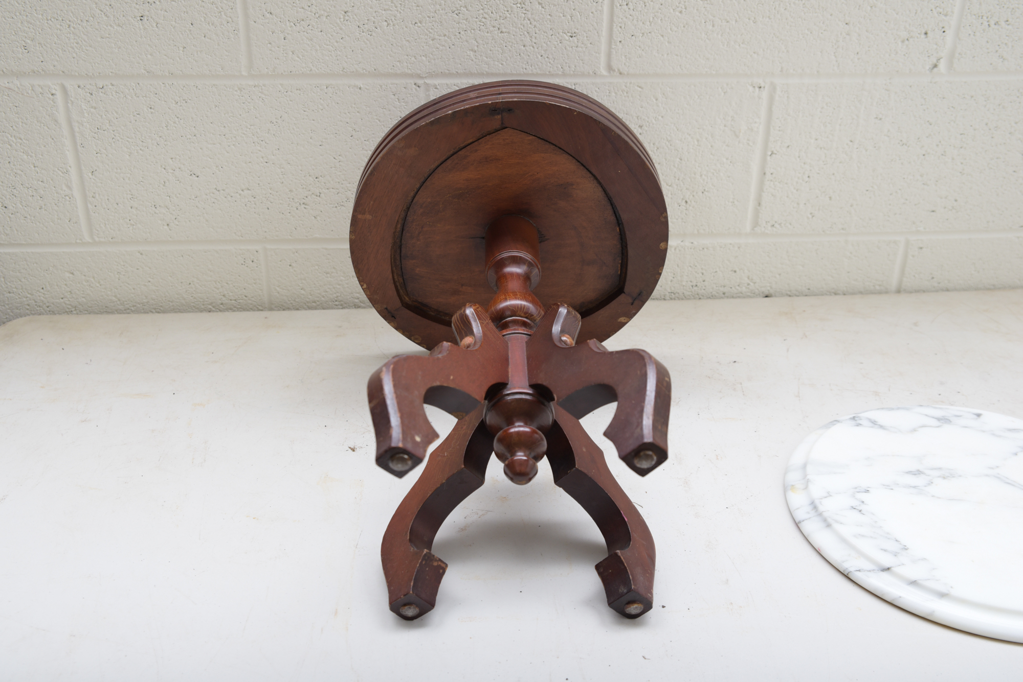 Vintage Victorian Style Marble Top Table