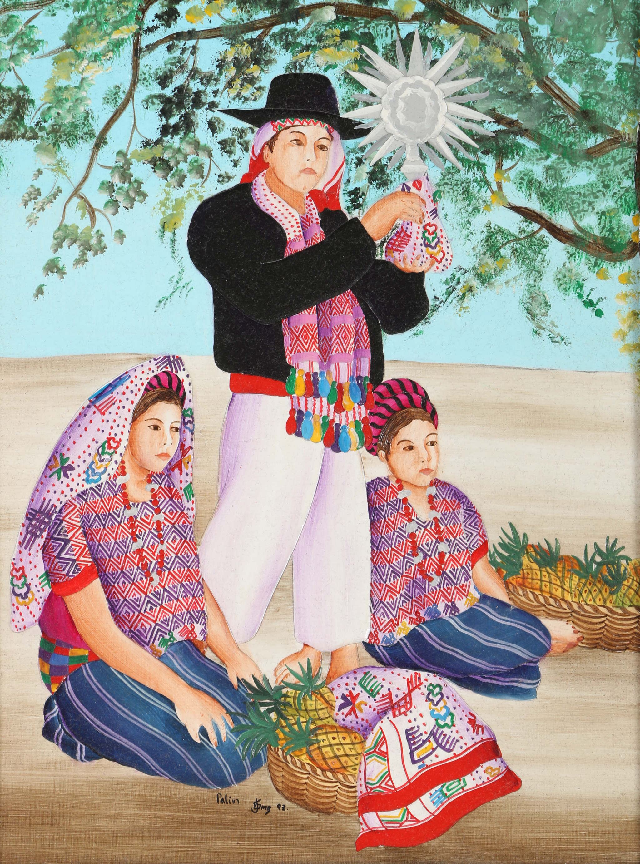 Acrylic Painting with Collage