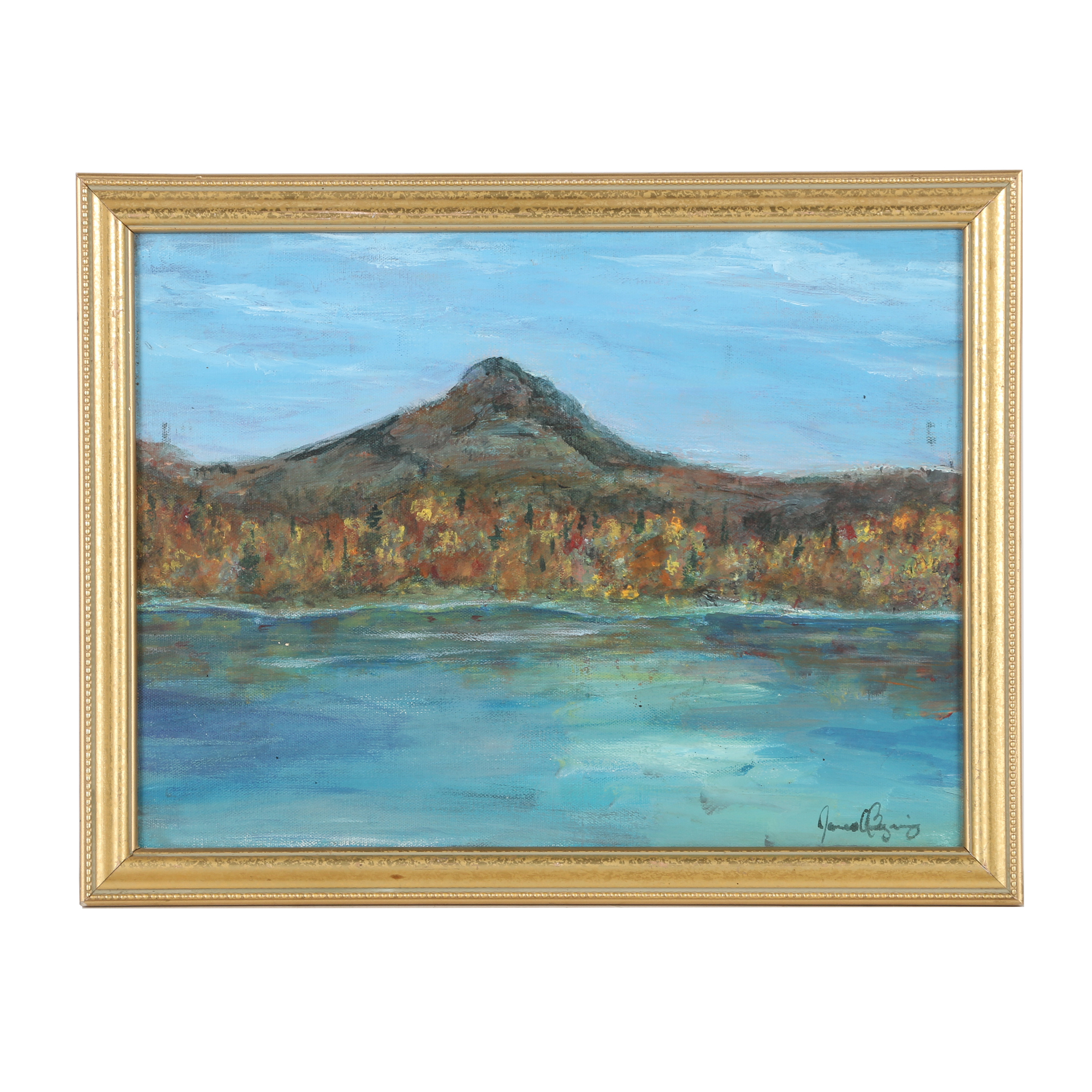 Oil Painting on Canvas of a Landscape