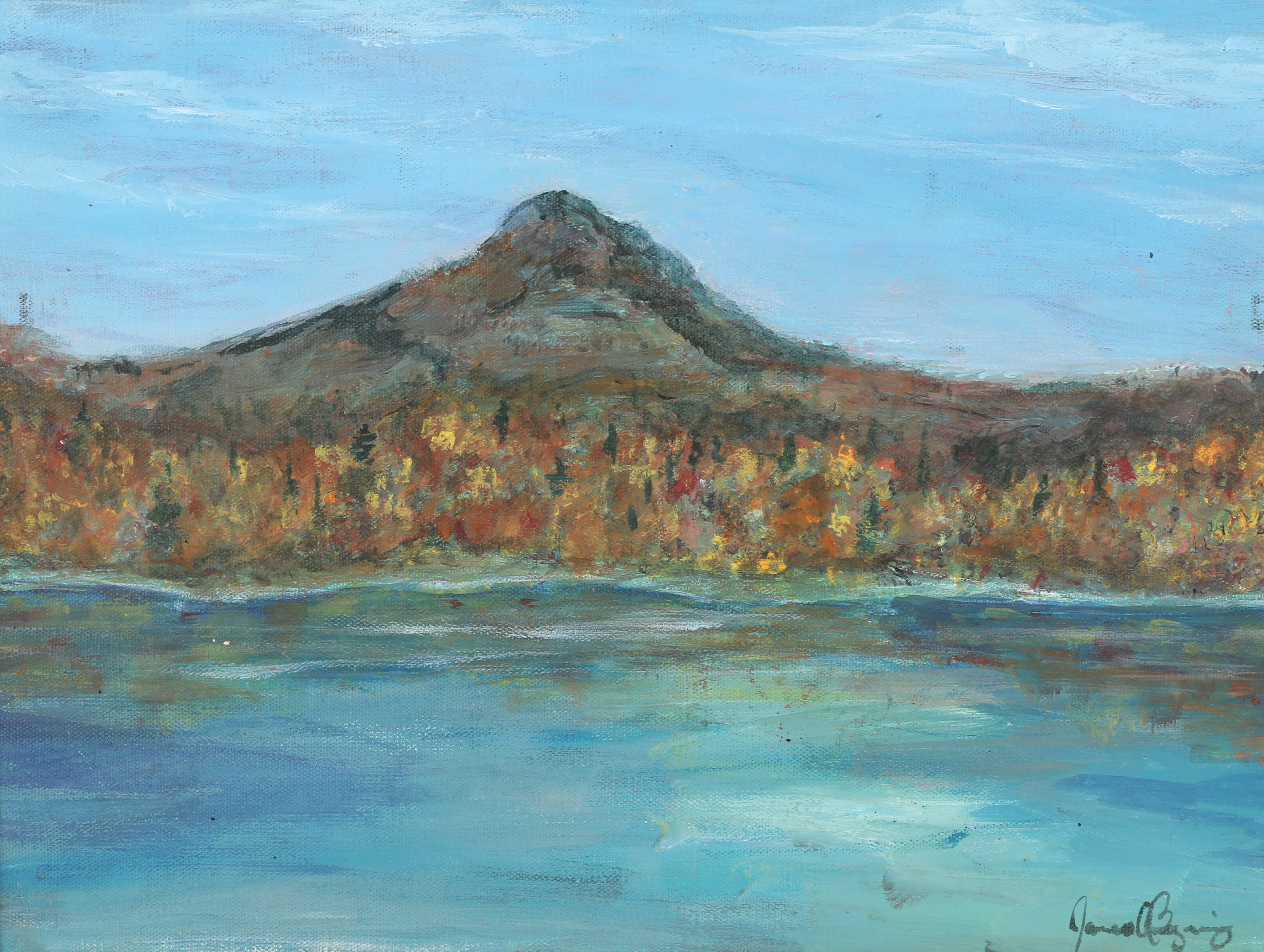 Oil Painting on Canvas of a Landscape