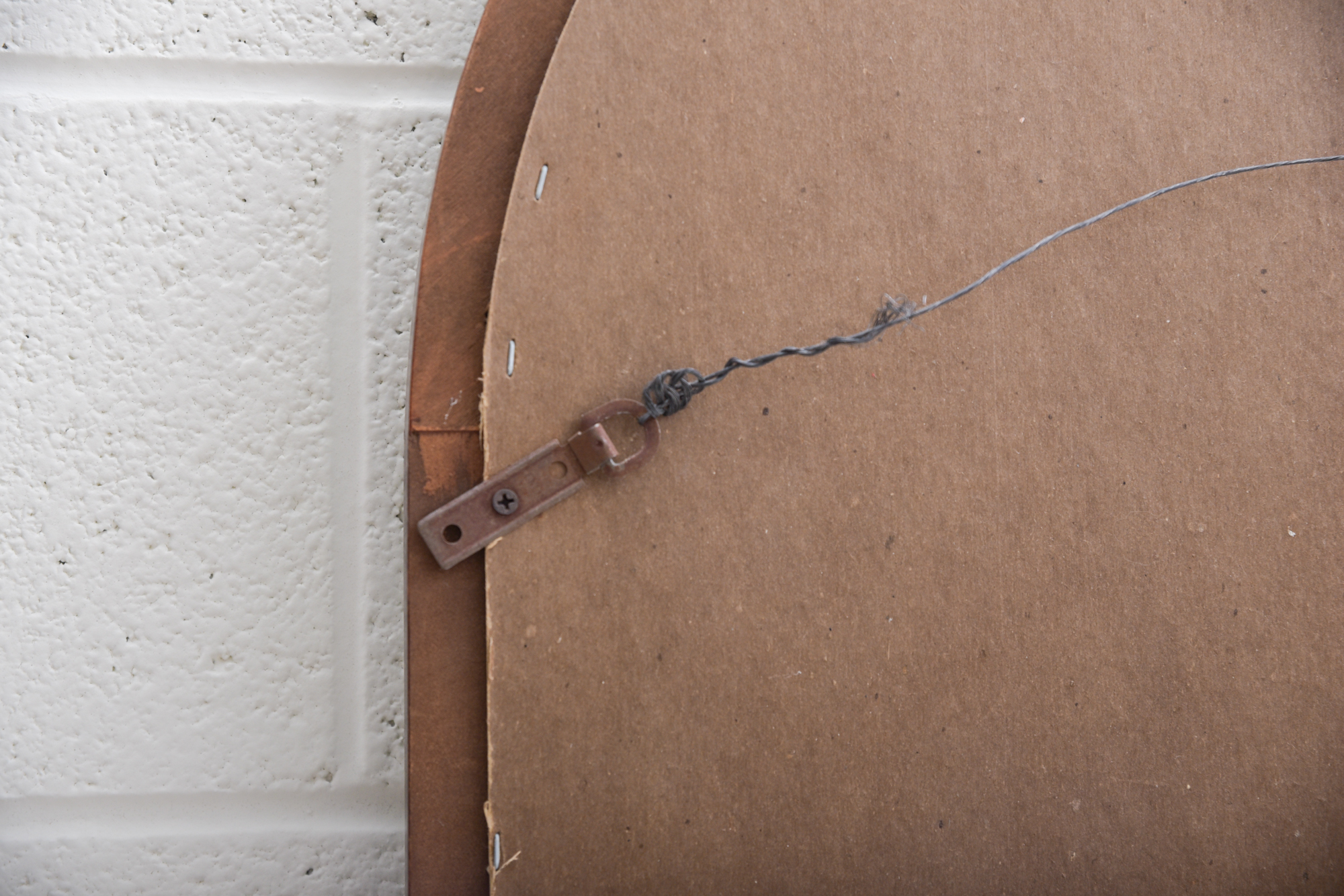 Arched Wood Framed Wall Mirror