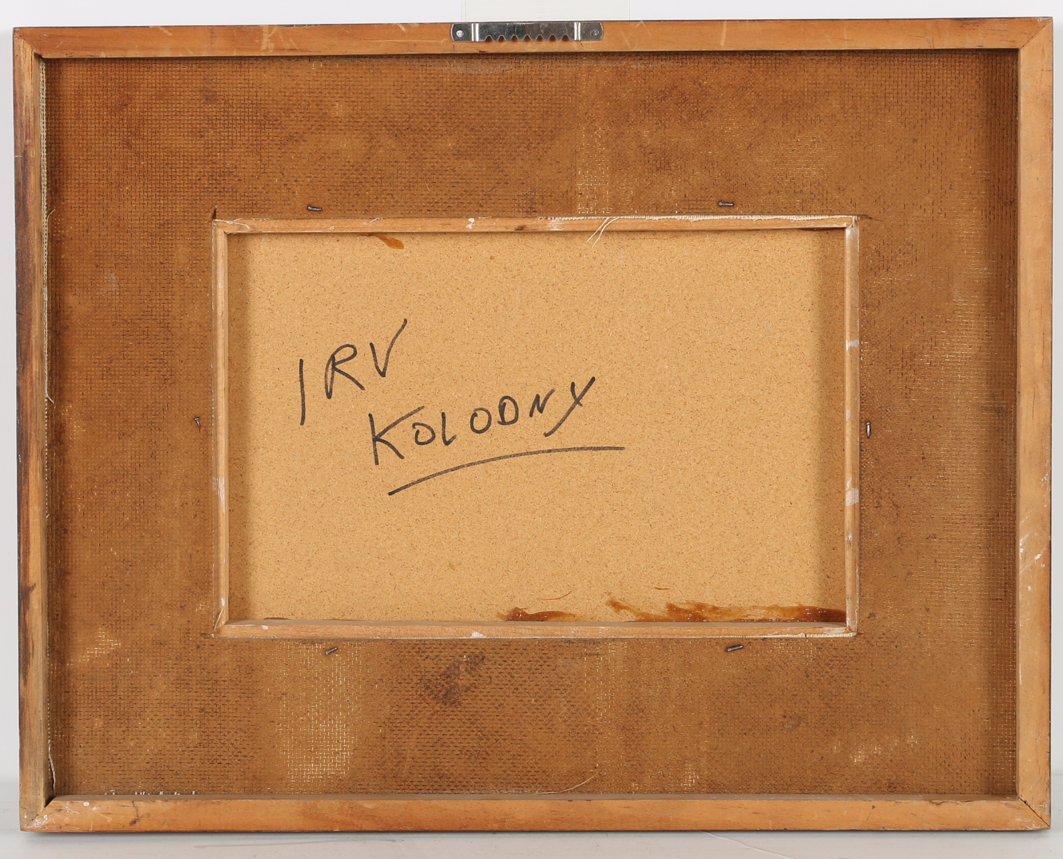 Irv Kolodny Oil Painting of Seated Figures