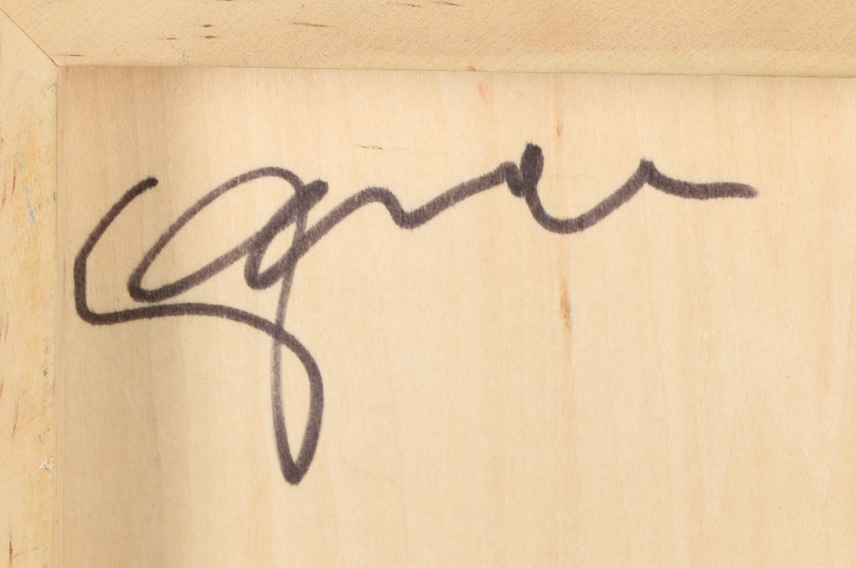 Acrylic Painting of Marbled Composition