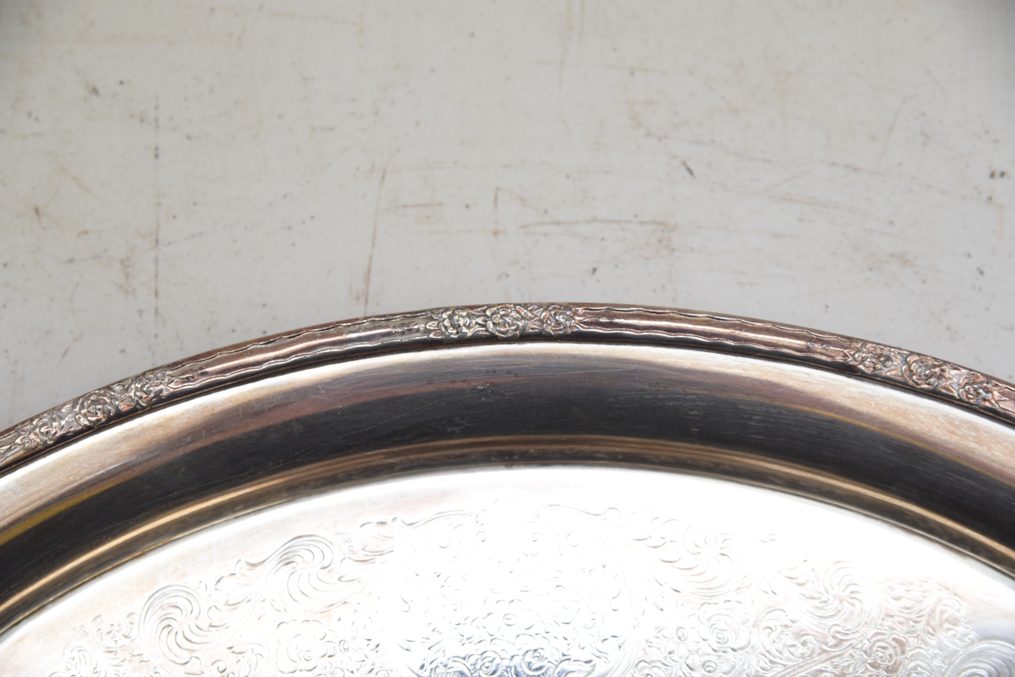 Gorham "Superfine" Silver Plate Platter and International Silver Co. Pieces