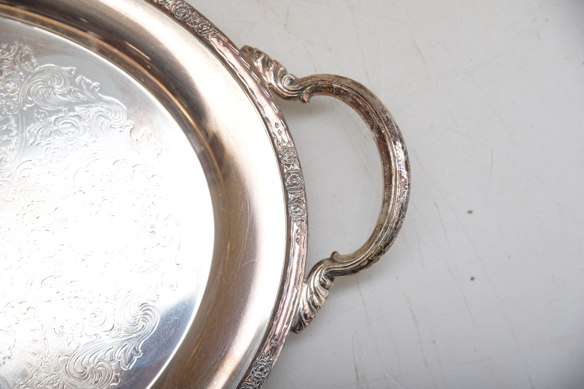 Gorham "Superfine" Silver Plate Platter and International Silver Co. Pieces