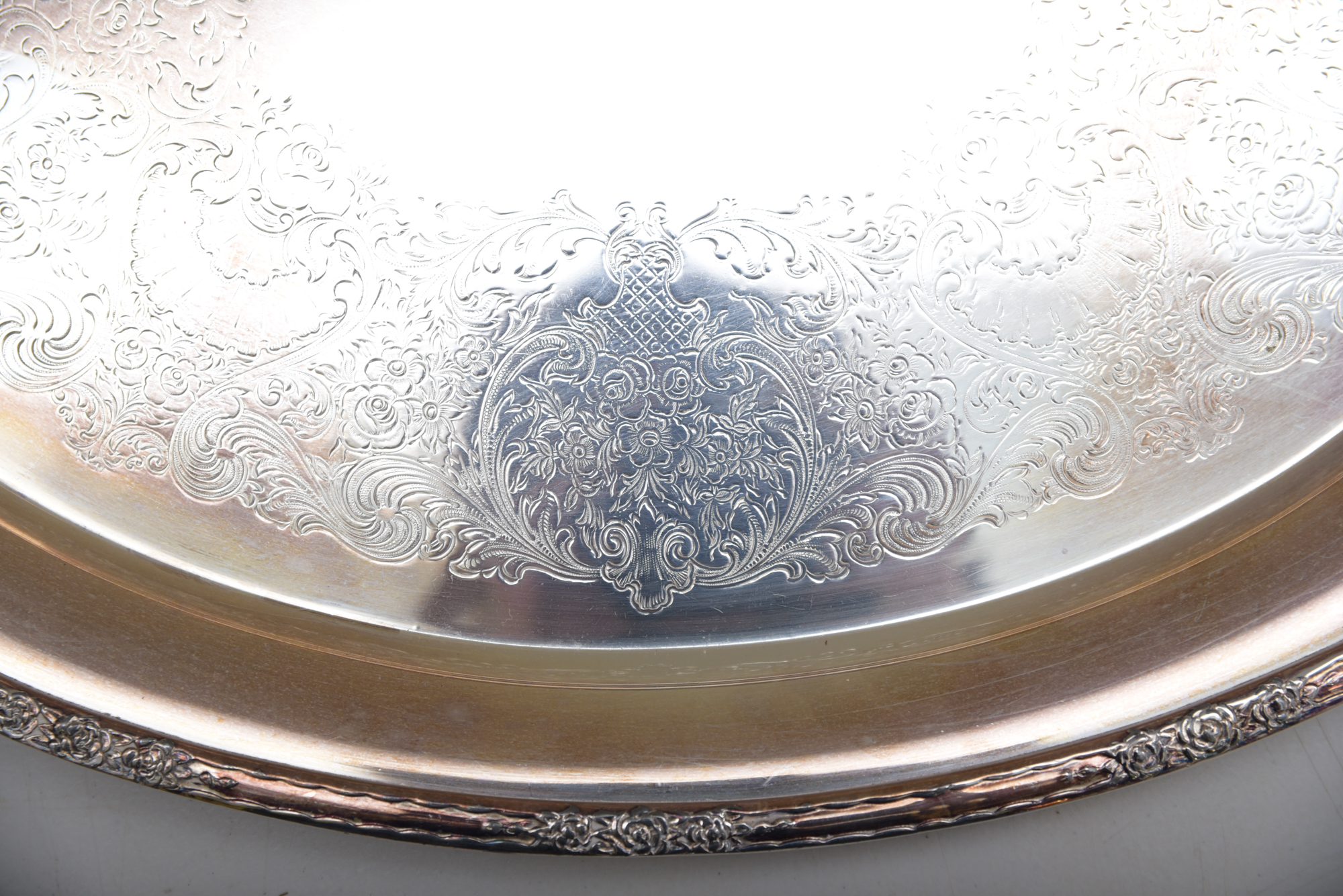 Gorham "Superfine" Silver Plate Platter and International Silver Co. Pieces