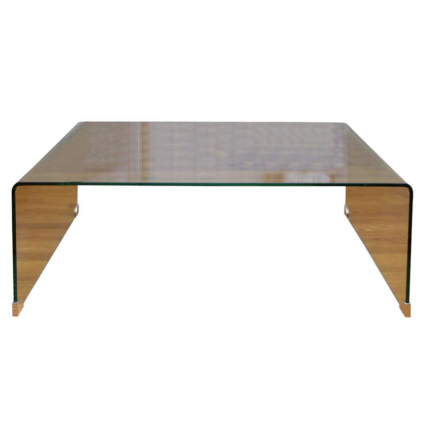Molded Tempered Glass Coffee Table