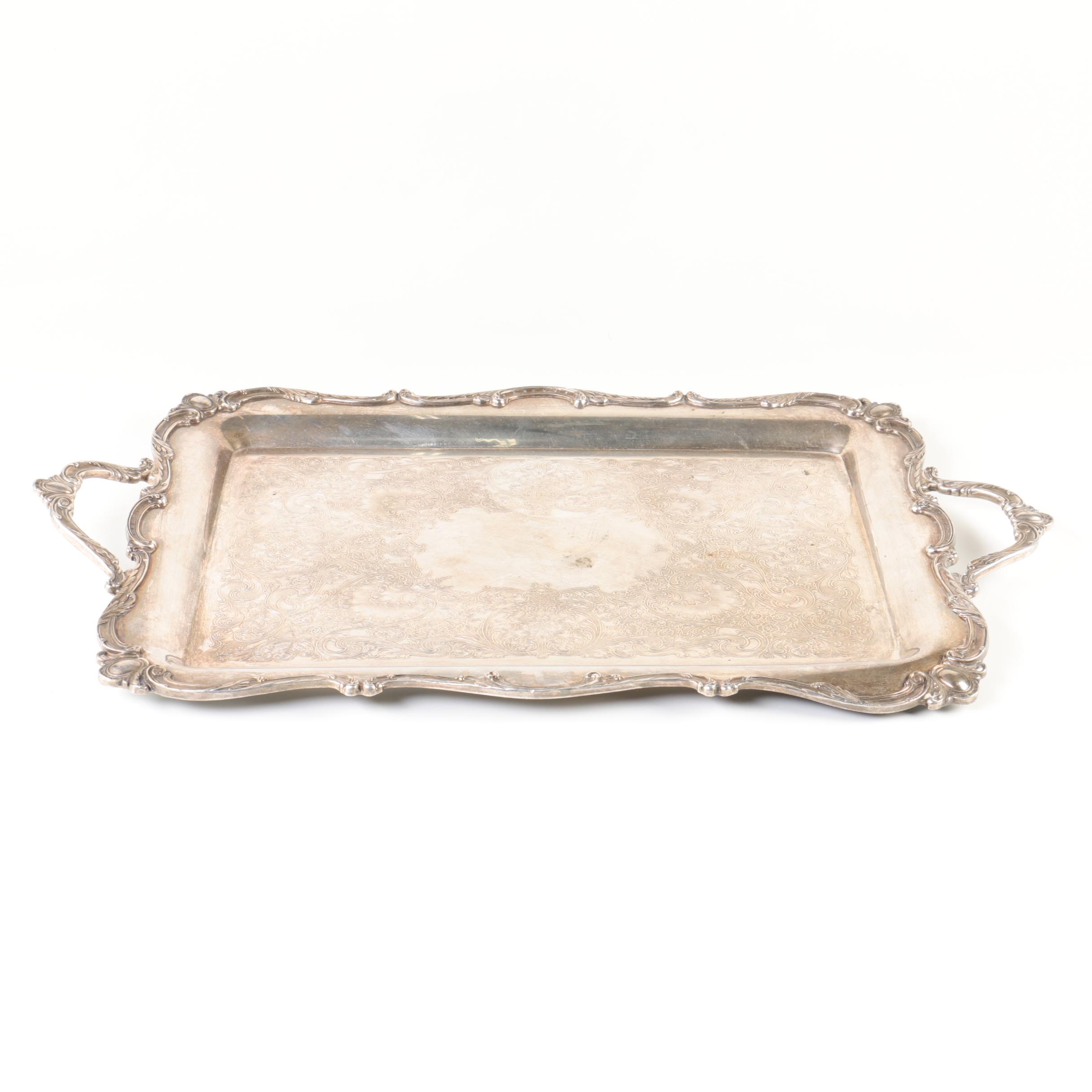 Webster-Wilcox "Rochelle" Silver Plate Large Waiter Tray