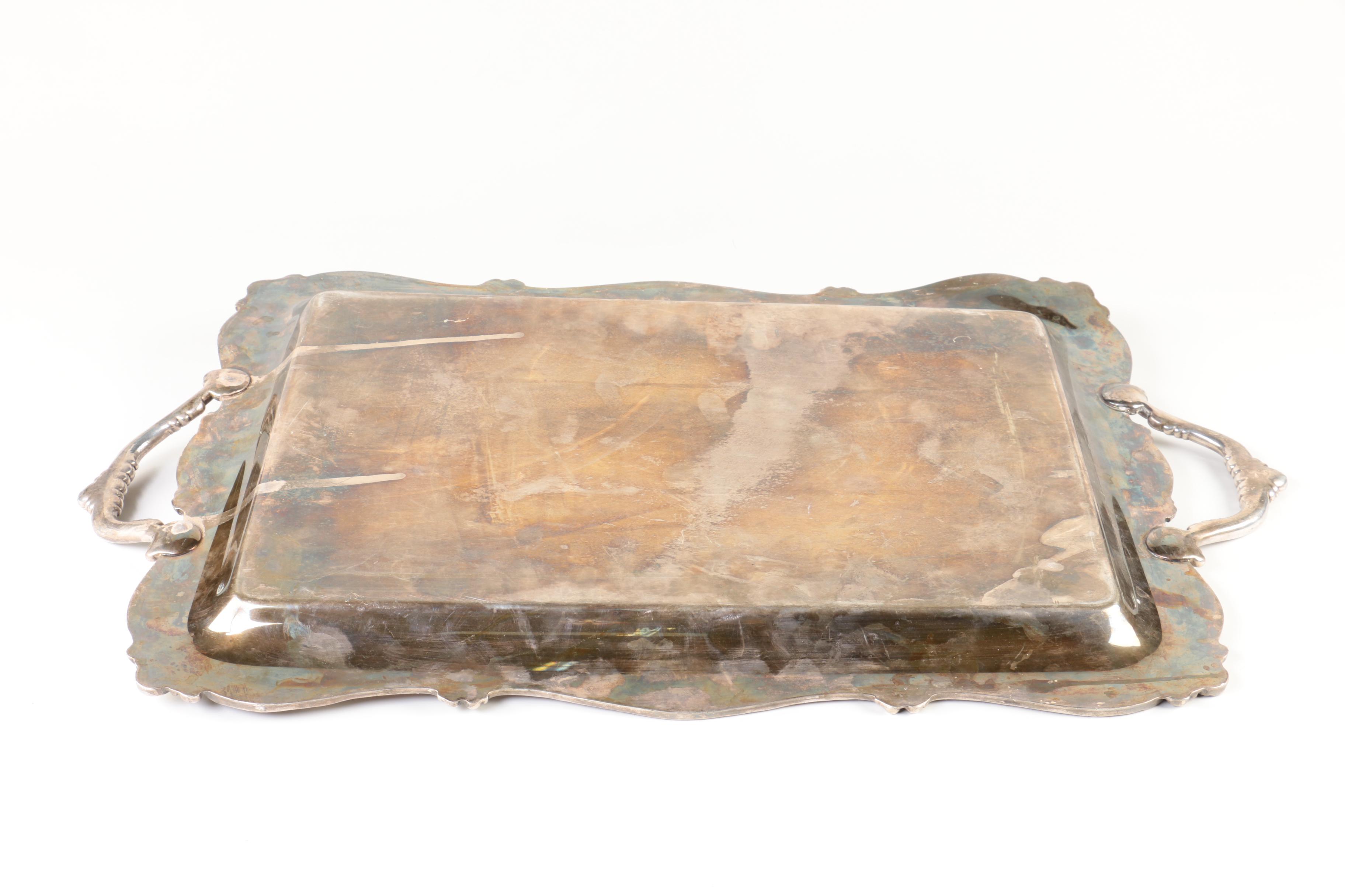 Webster-Wilcox "Rochelle" Silver Plate Large Waiter Tray