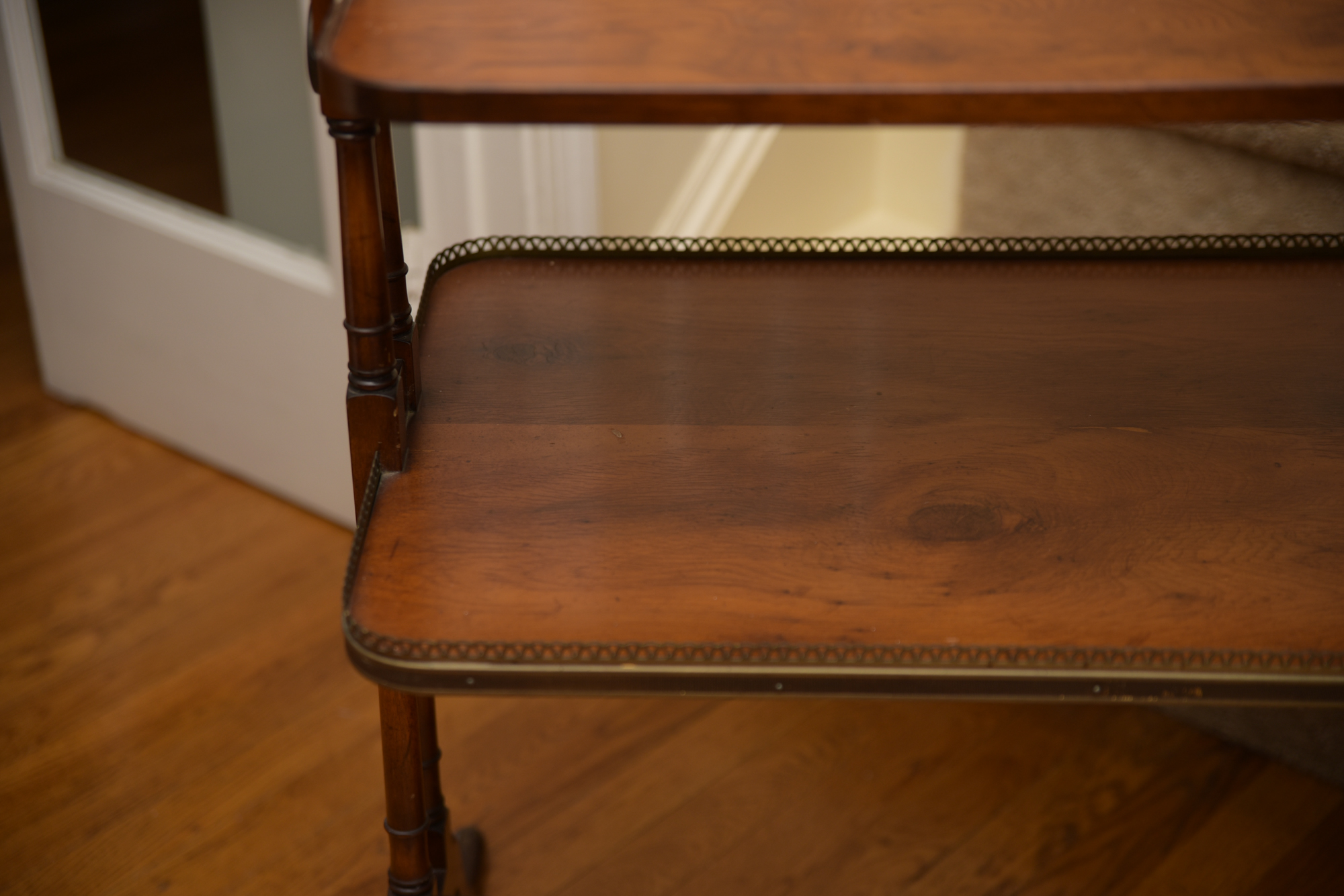 Rectangular Mahogany Dumbwaiter by Old Colony Furniture Company