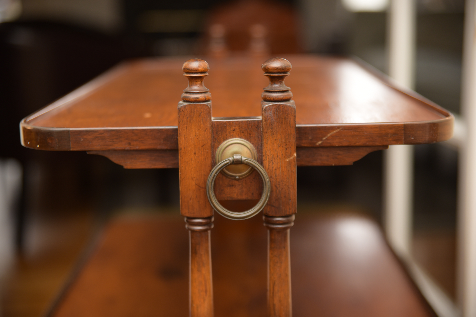 Rectangular Mahogany Dumbwaiter by Old Colony Furniture Company