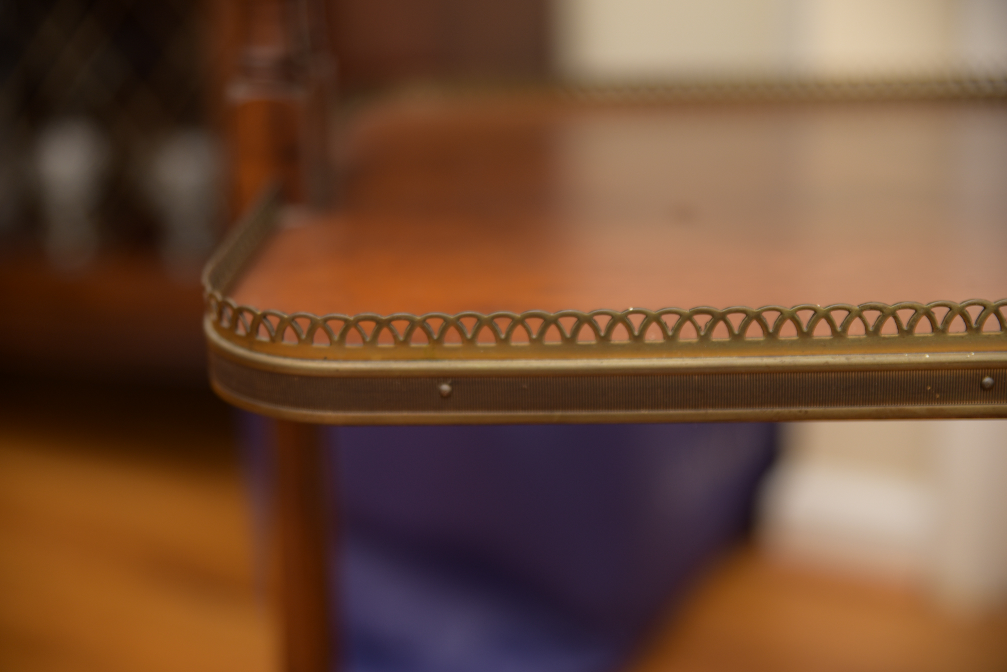 Rectangular Mahogany Dumbwaiter by Old Colony Furniture Company