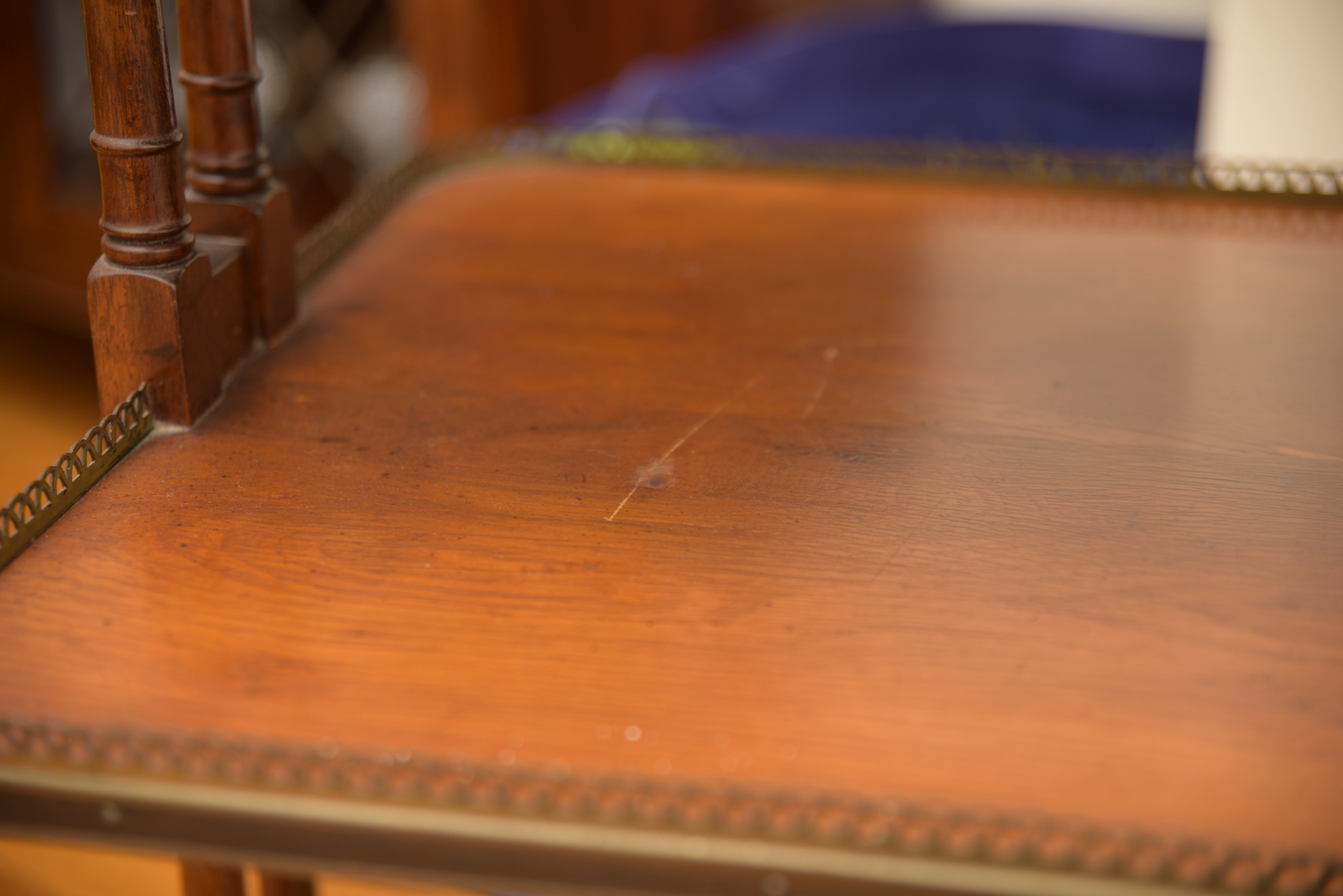 Rectangular Mahogany Dumbwaiter by Old Colony Furniture Company