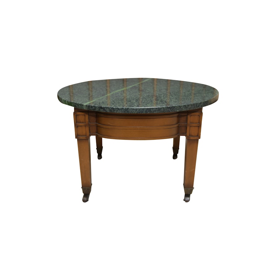 Vintage Marble Top End Table