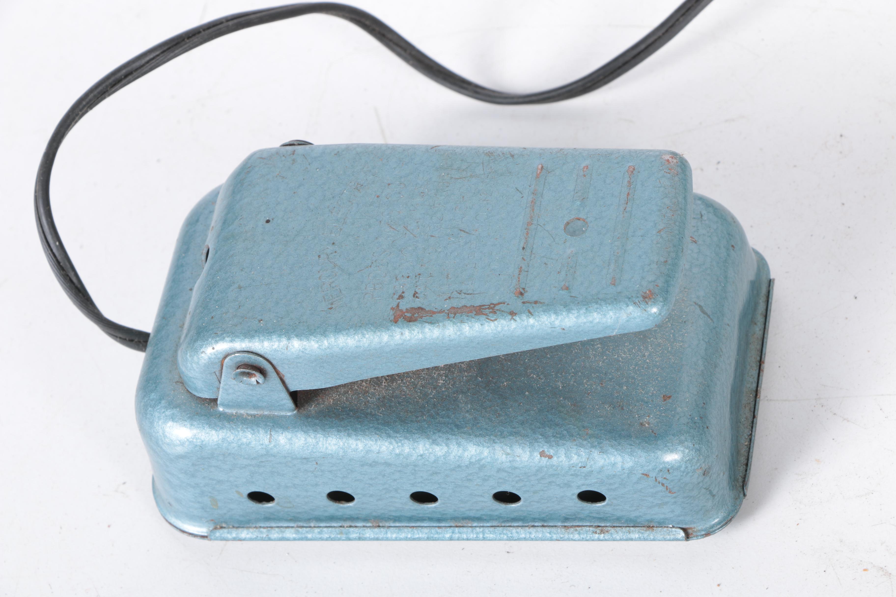 Vintage White Sewing Machine