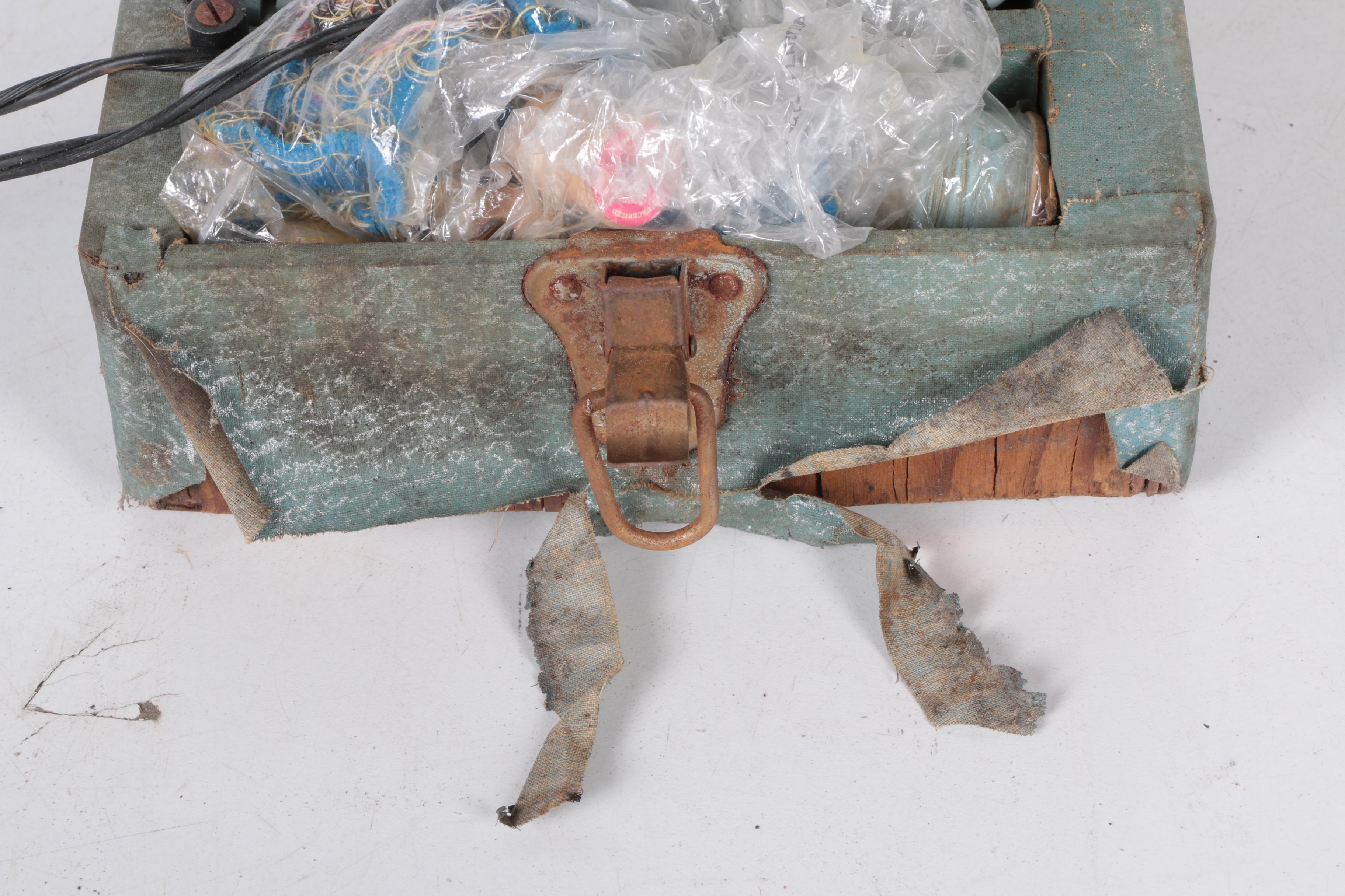 Vintage White Sewing Machine