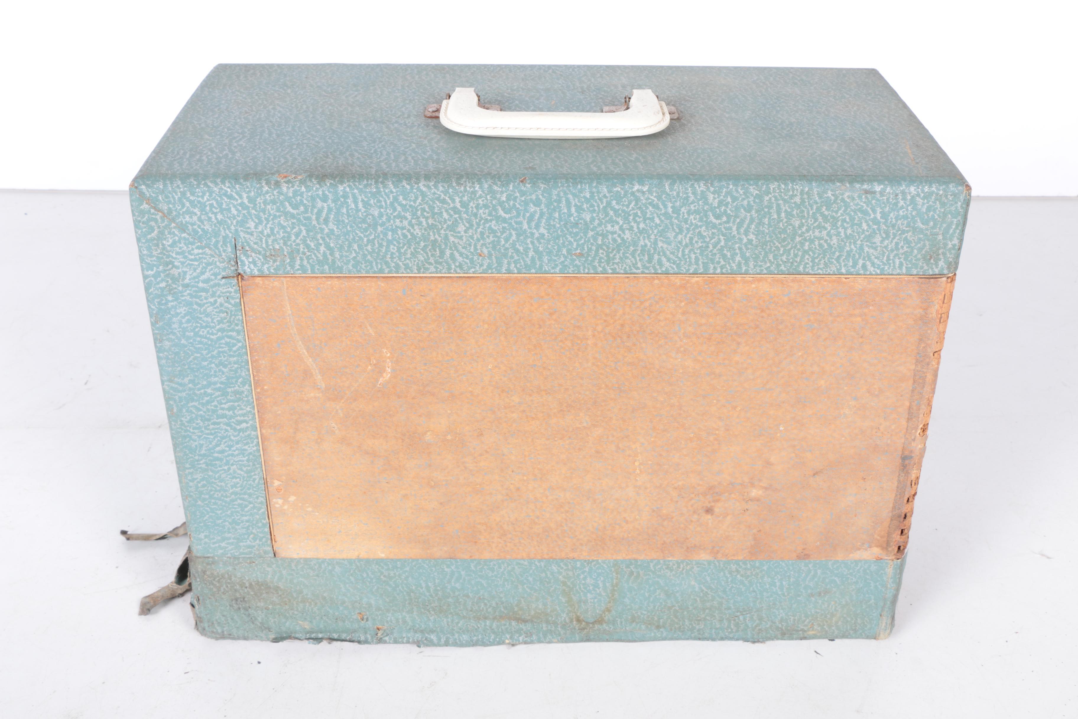 Vintage White Sewing Machine