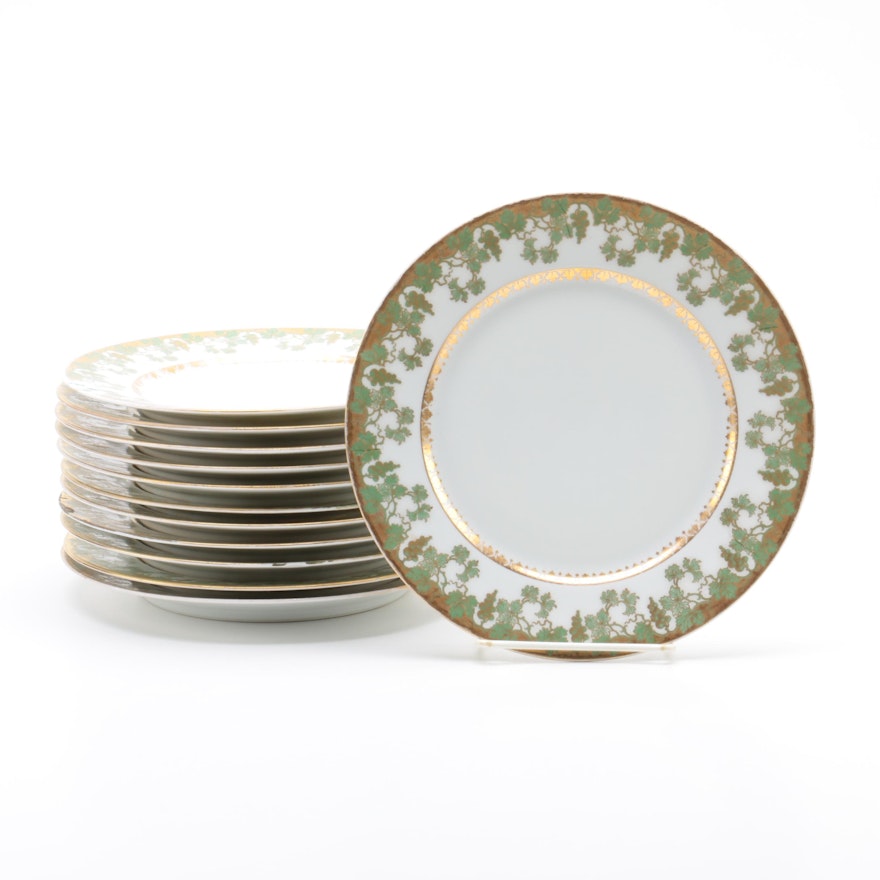 Antique G. Demartine Limoges Porcelain Dessert Plates