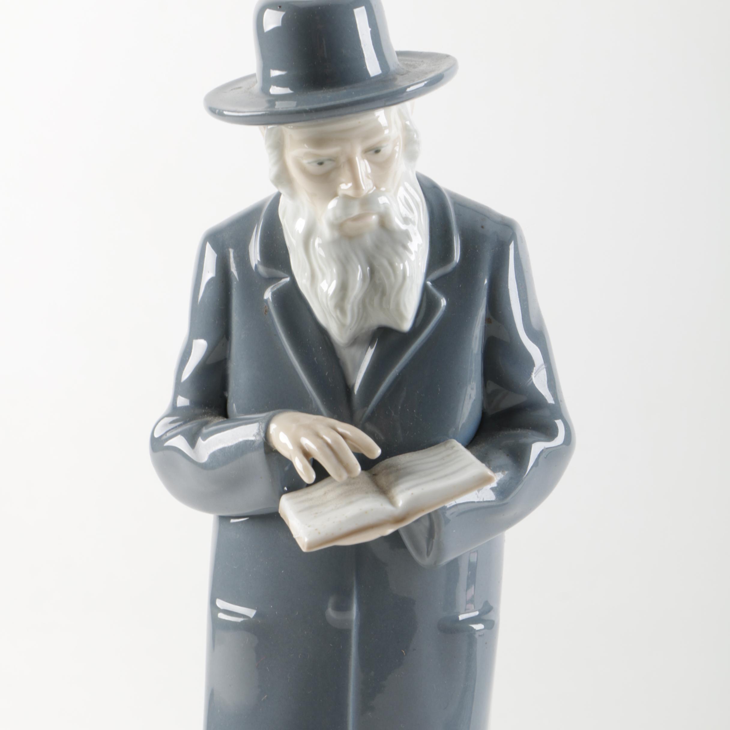 NAO Lladró "Orthodox Rabbi" Figurine
