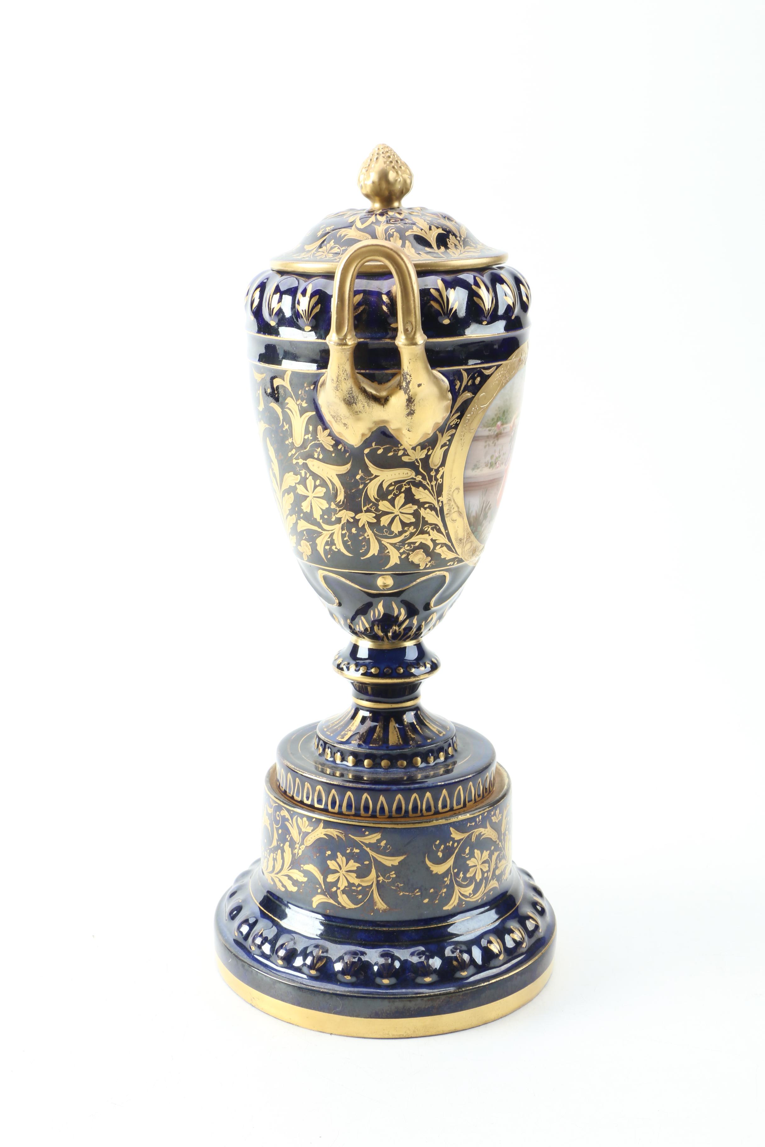 Ackermann and Fritze Royal Vienna Urns