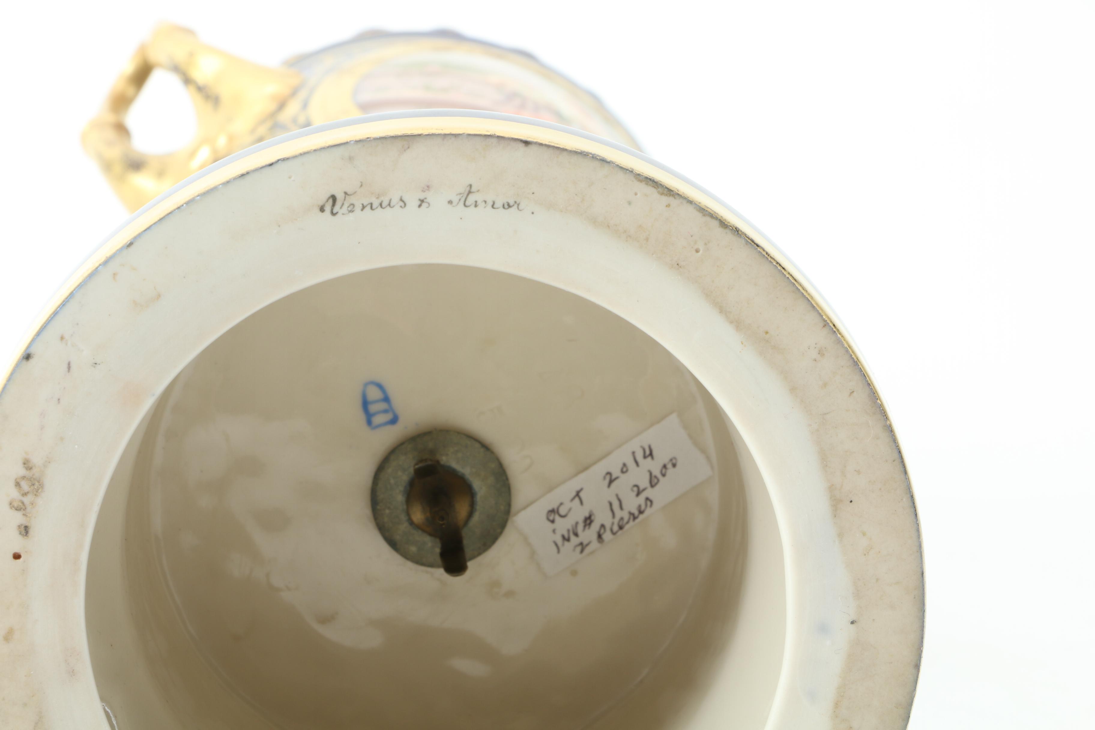 Ackermann and Fritze Royal Vienna Urns